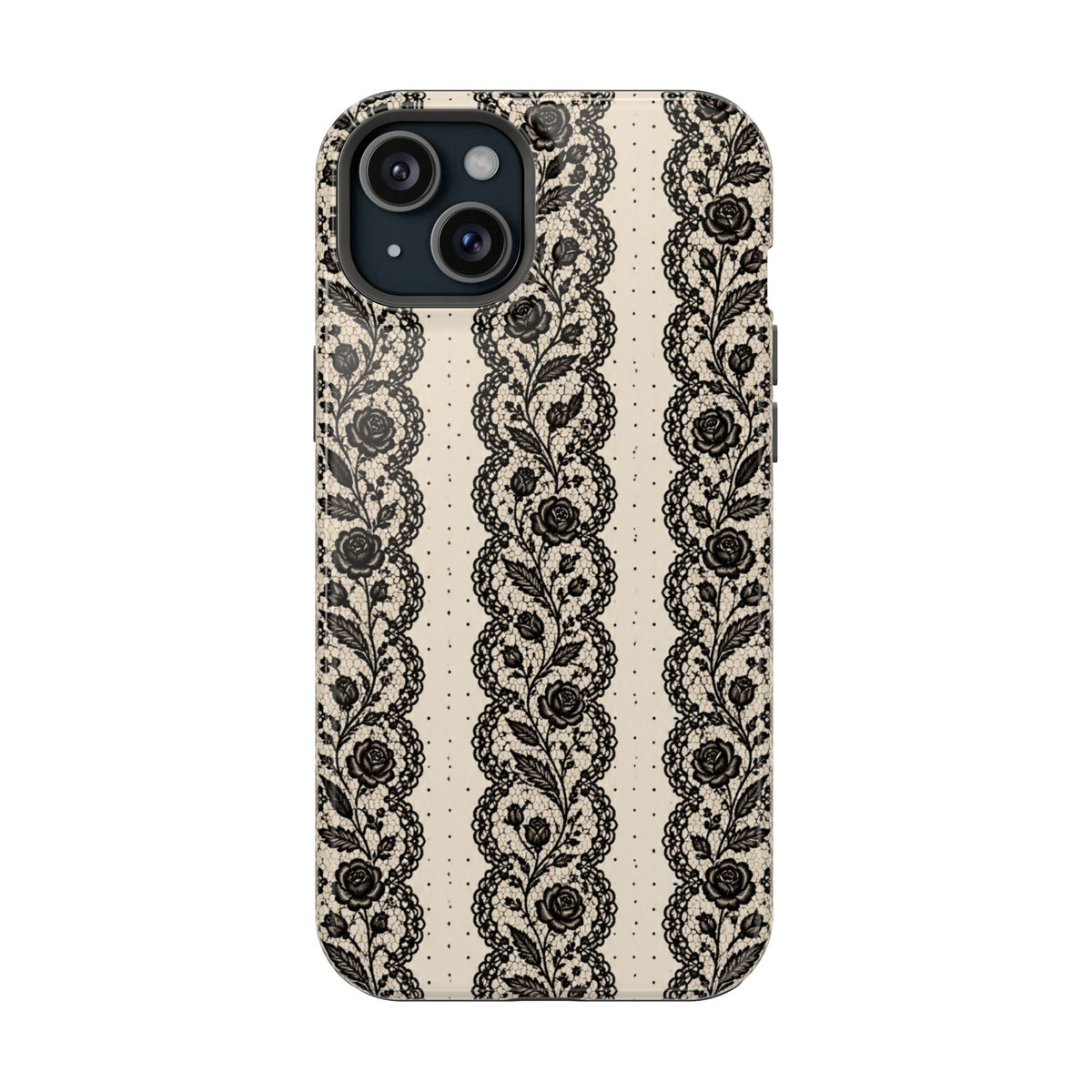 Lace Stripes Magnetic Phone Case, alternate view