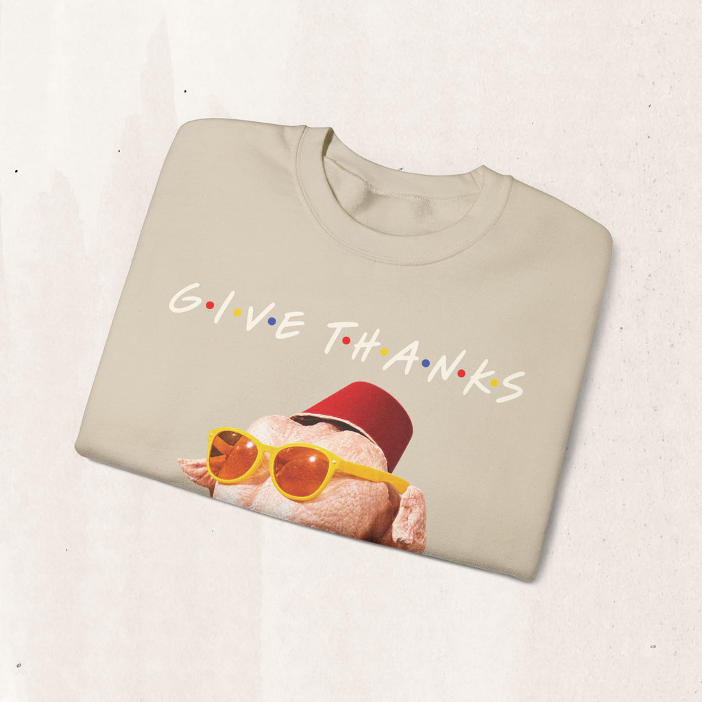 Thanksgiving FRIENDS Turkey Crewneck Sweatshirt Printify