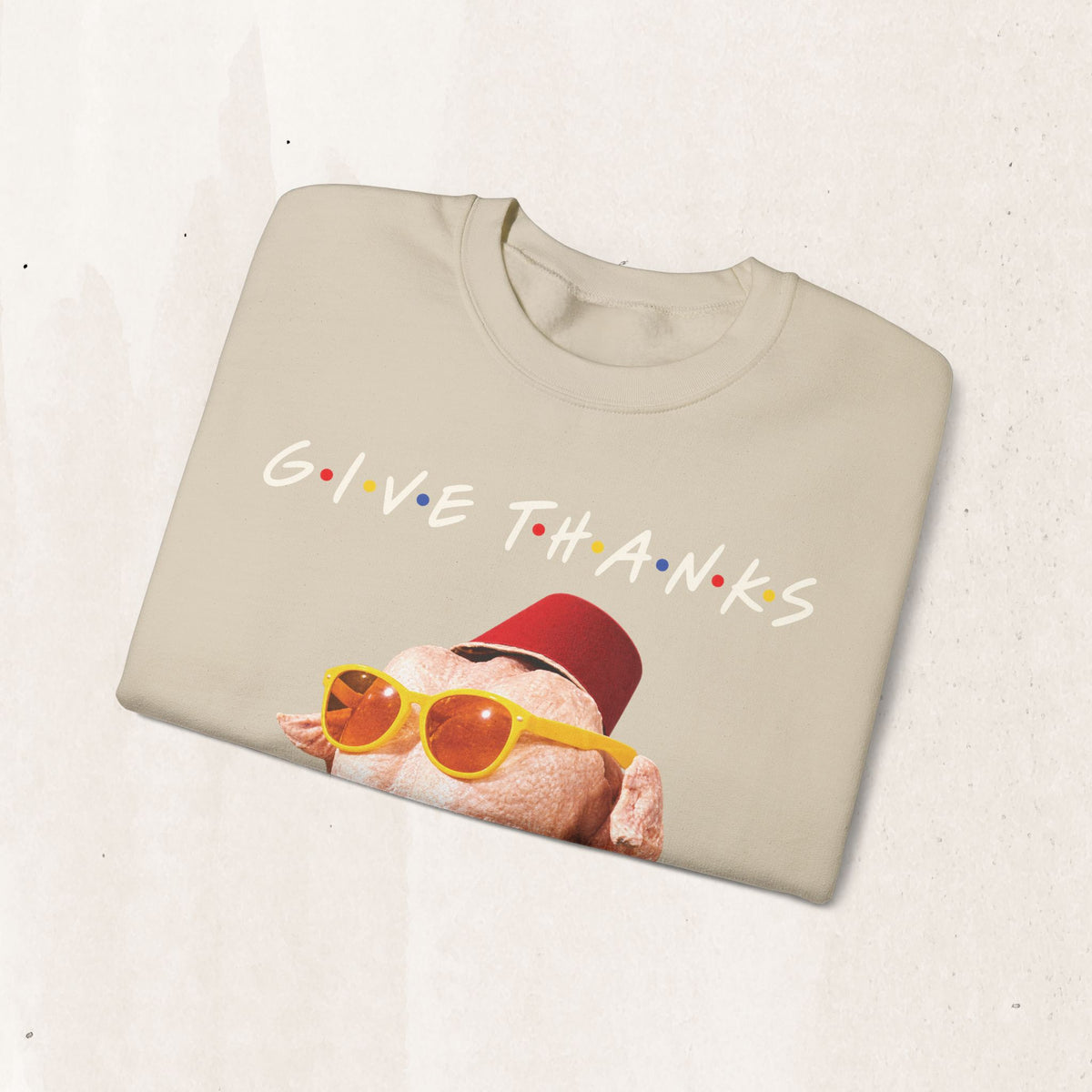 Thanksgiving FRIENDS Turkey Crewneck Sweatshirt Printify