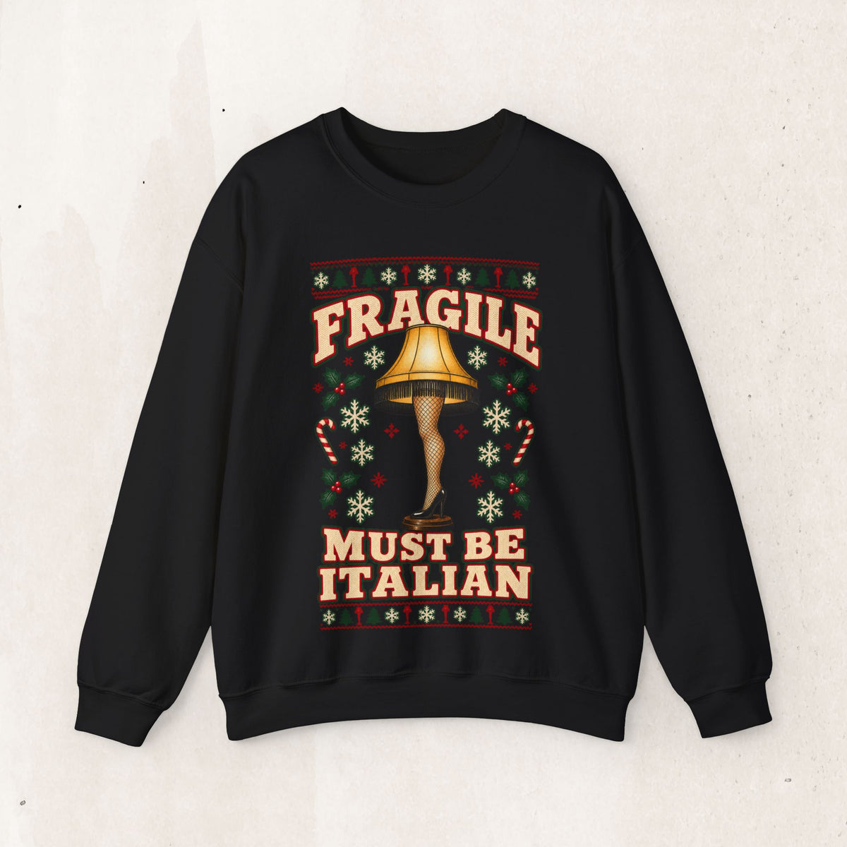A Christmas Story 'Fragile! Must Be Italian' Sweatshirt – Black