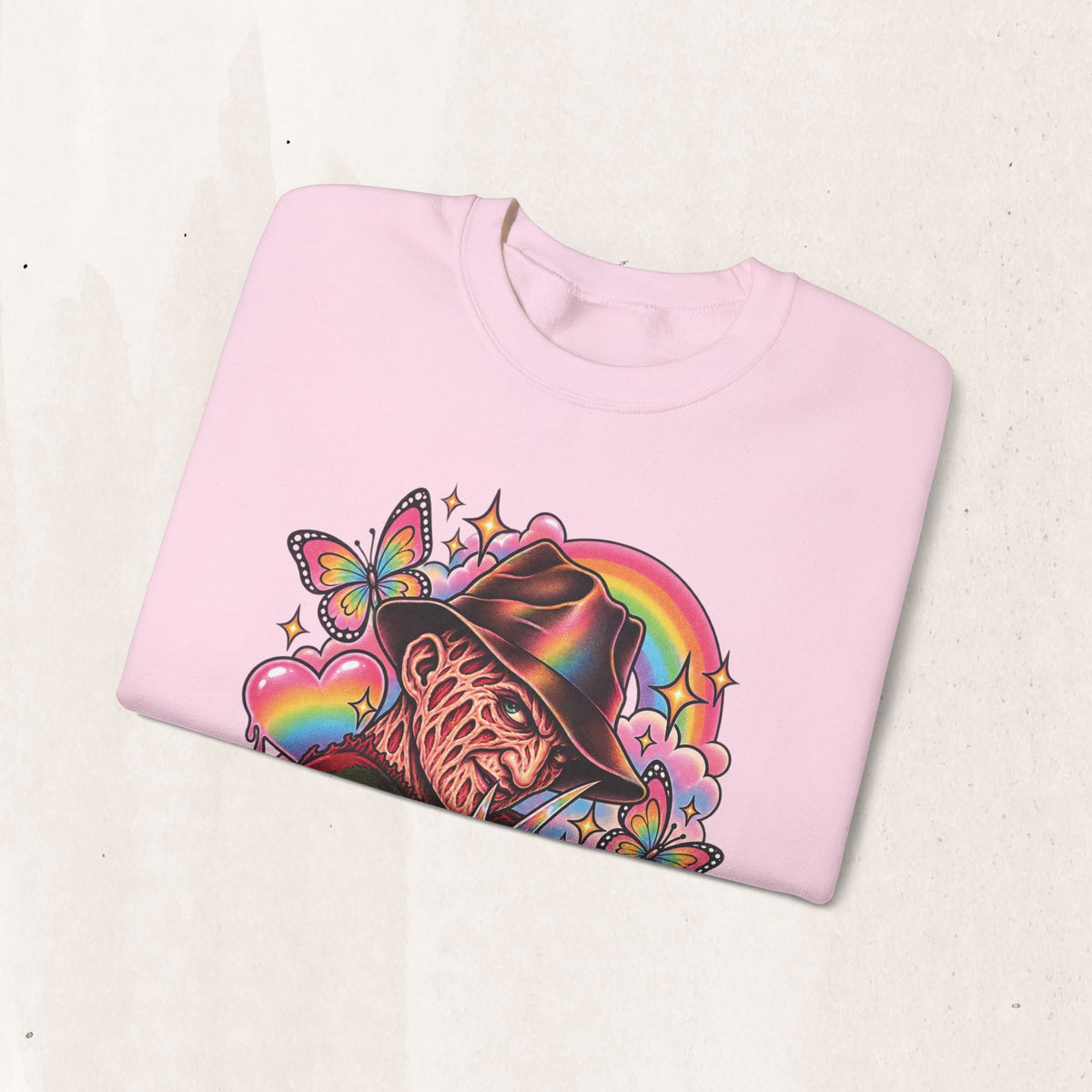 Freddy Krueger Rainbow Crewneck Sweatshirt