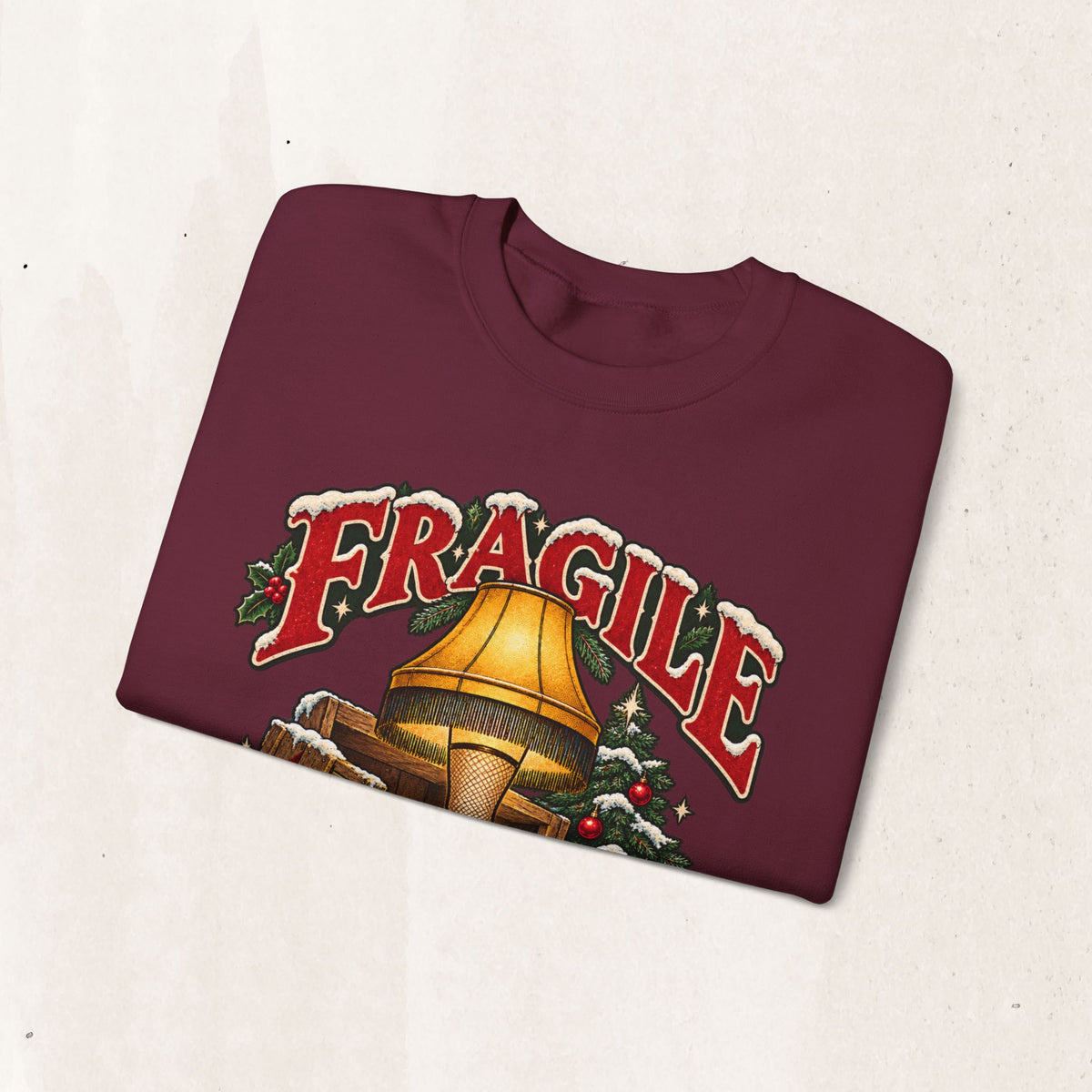A Christmas Story 'Fragile' Leg Lamp Crewneck Sweatshirt
