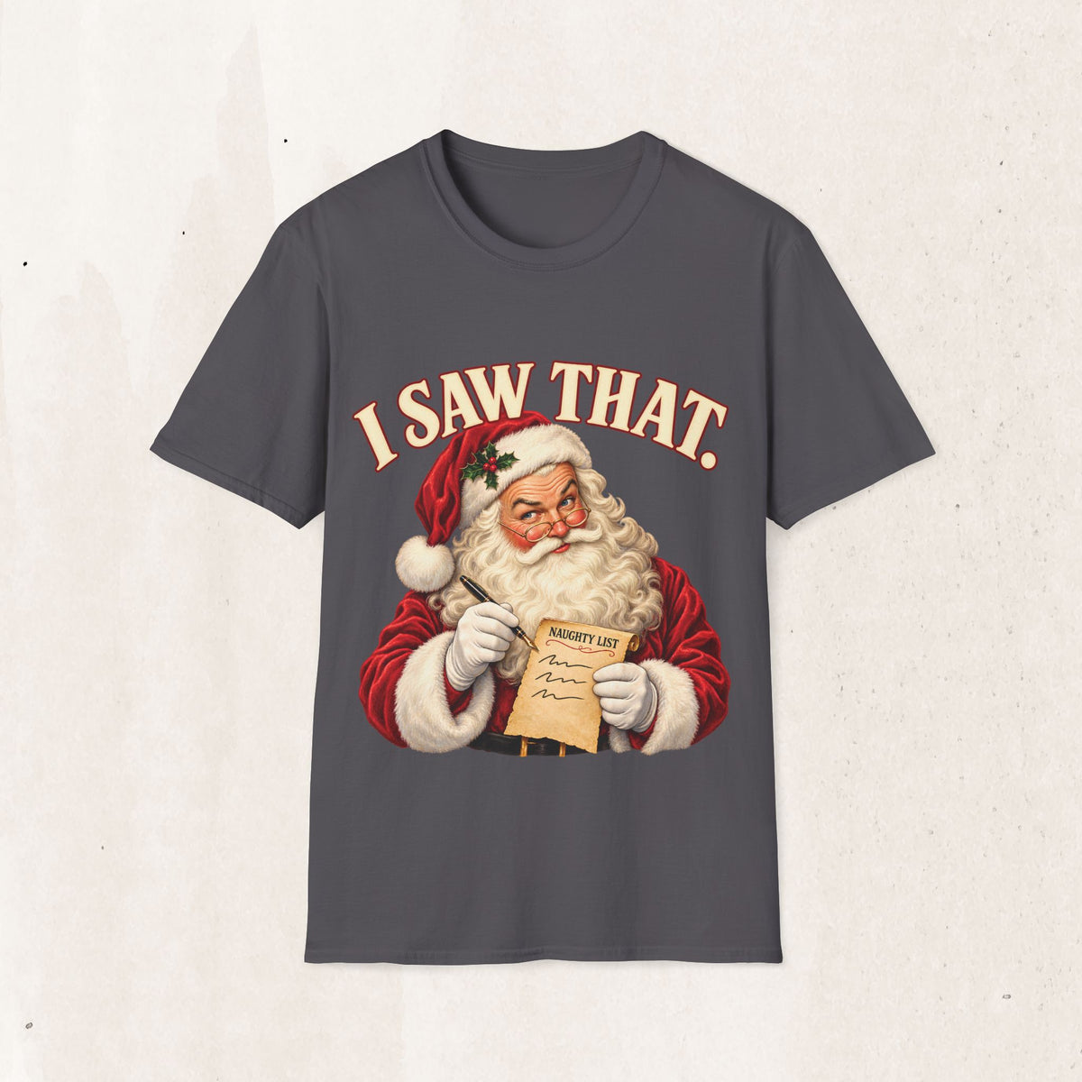Santa Claus "I Saw That" Graphic Tee