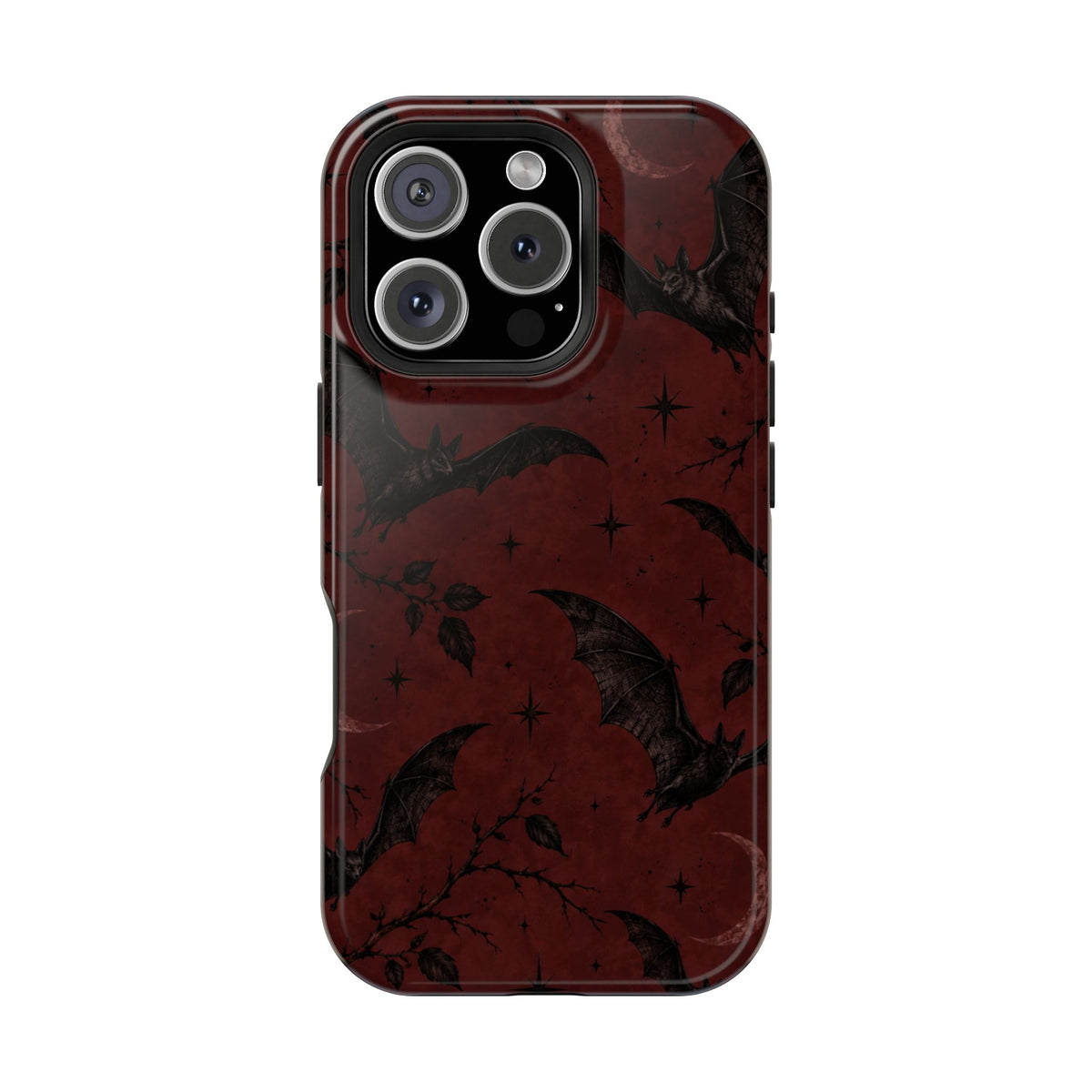 Gothic Bat Moon Magnetic Phone Case, alternate view