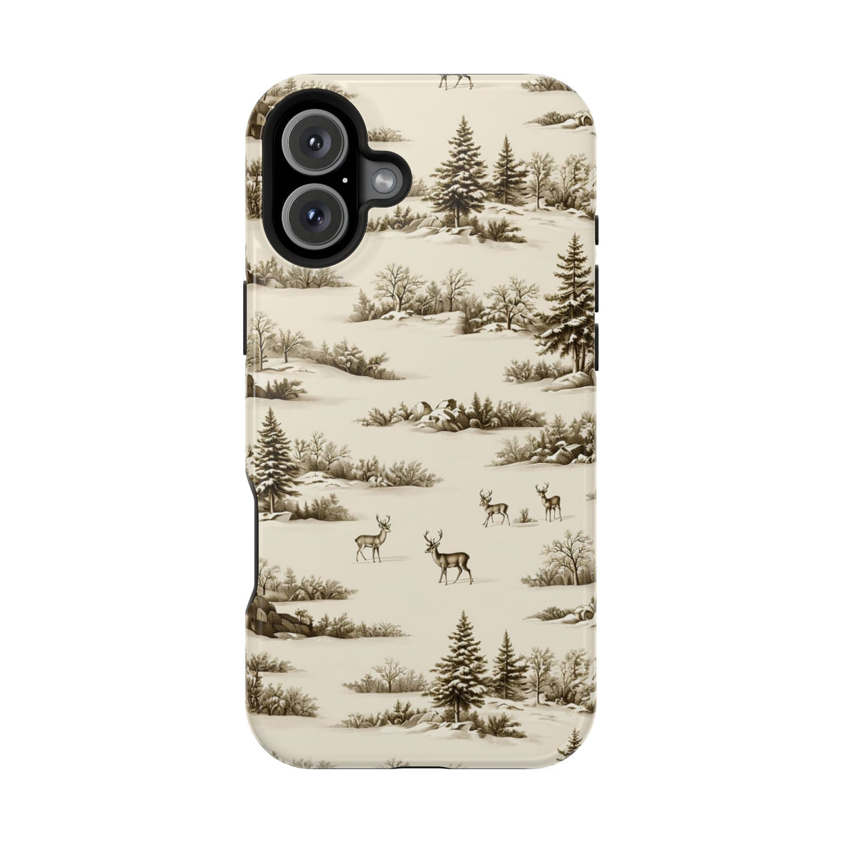 Deer & Pine Woodland Magnetic Phone Case, alternate view