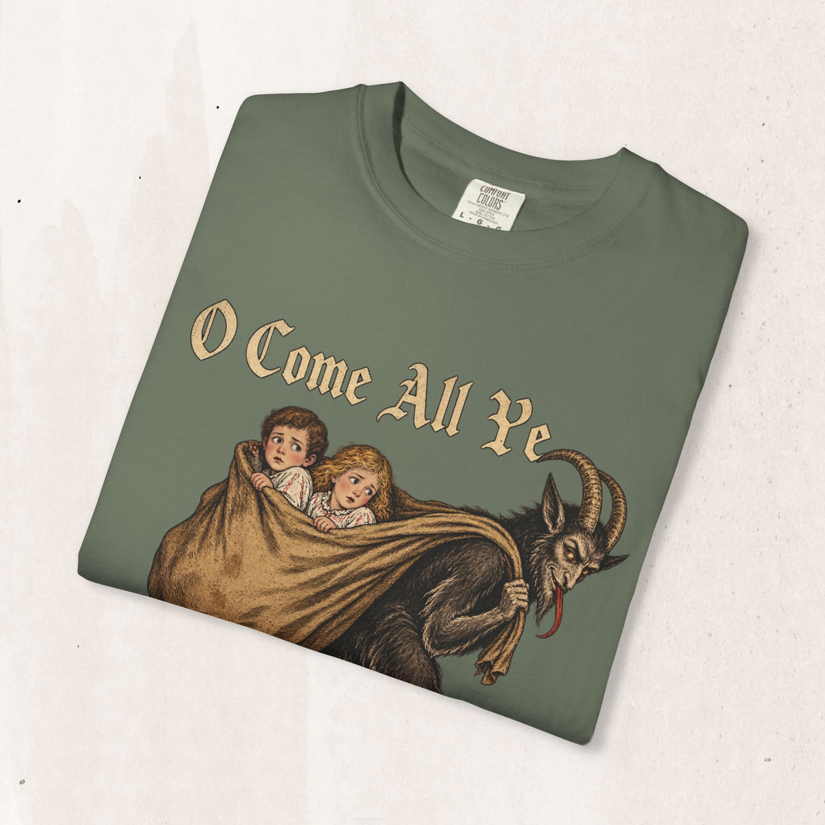 Vintage Krampus Christmas Tee Printify