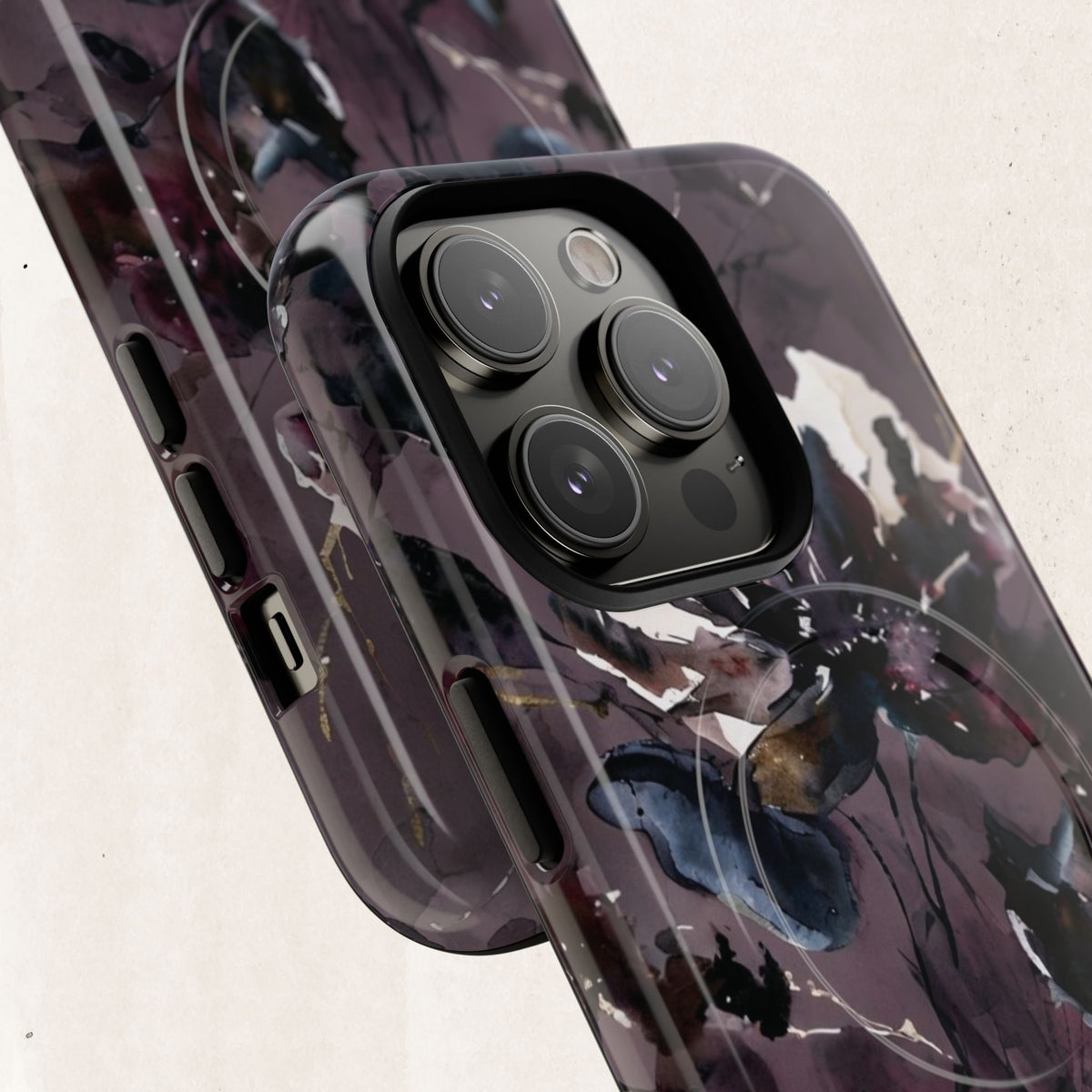 Floral Noir Magnetic Phone Case