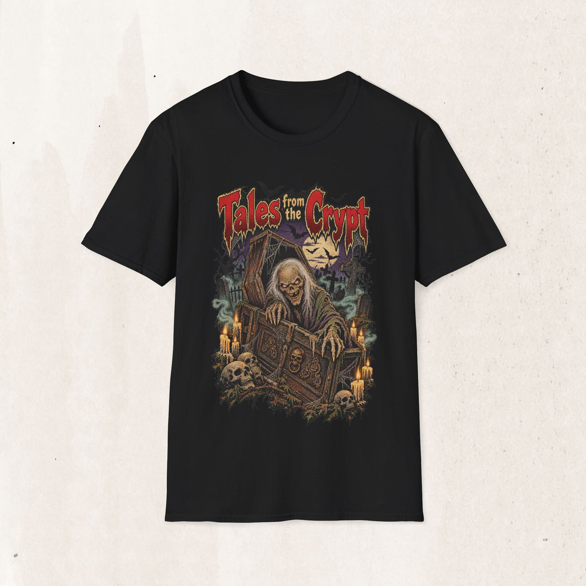Tales from the Crypt Horror T-Shirt — Vintage Gothic Halloween Tee