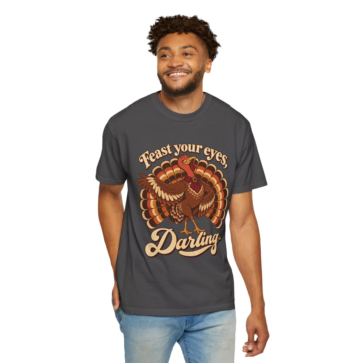 Thanksgiving 'Feast Your Eyes, Darling' Turkey Tee