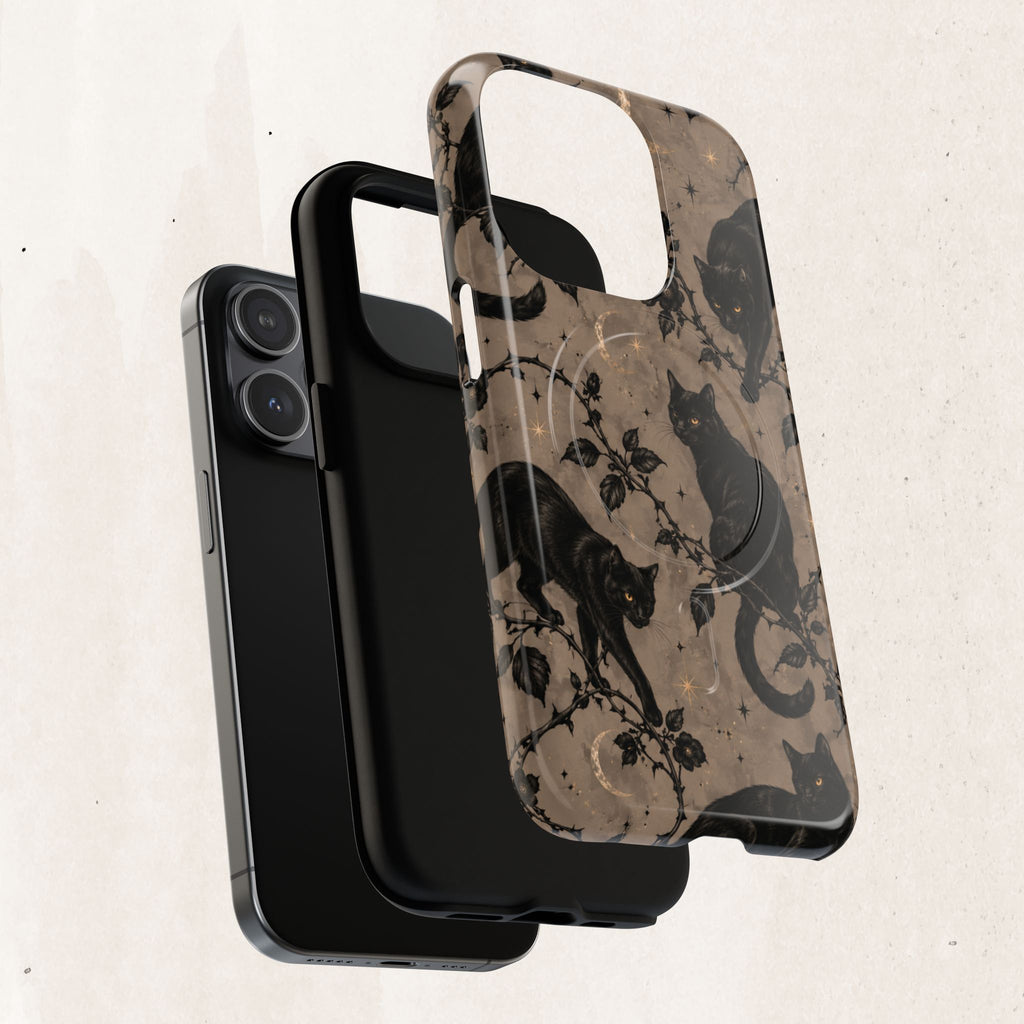 Vintage Black Cats Tough Phone Case