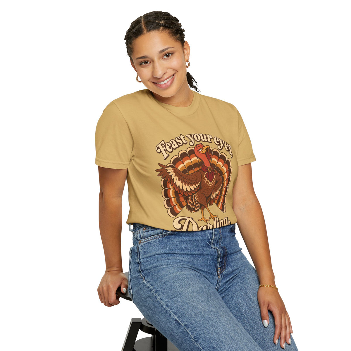 Thanksgiving 'Feast Your Eyes, Darling' Turkey Tee