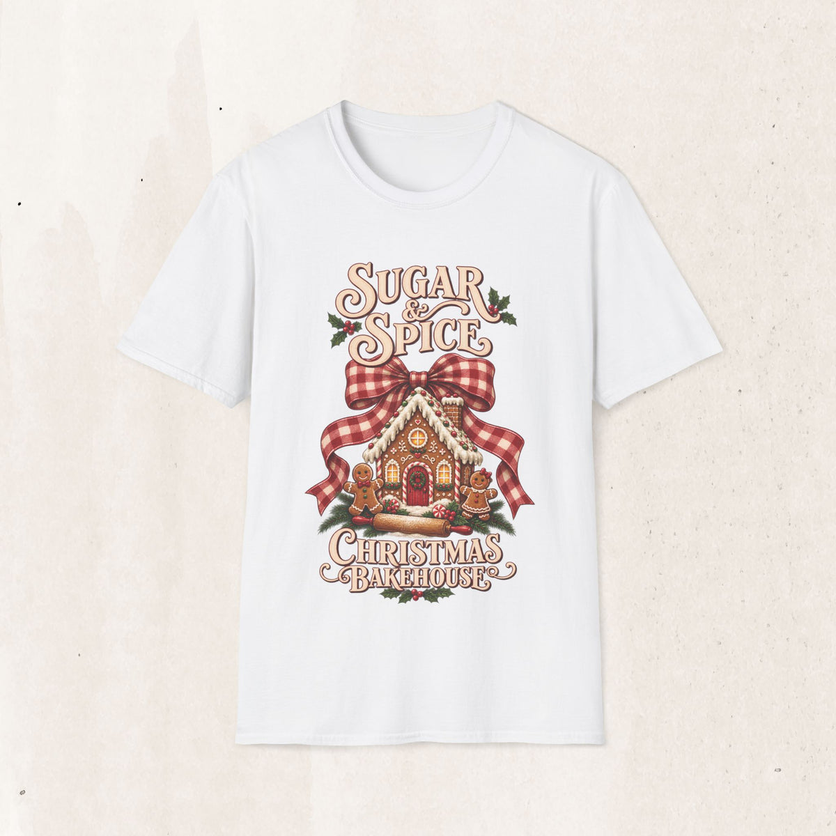 Sugar & Spice Gingerbread Christmas Tee