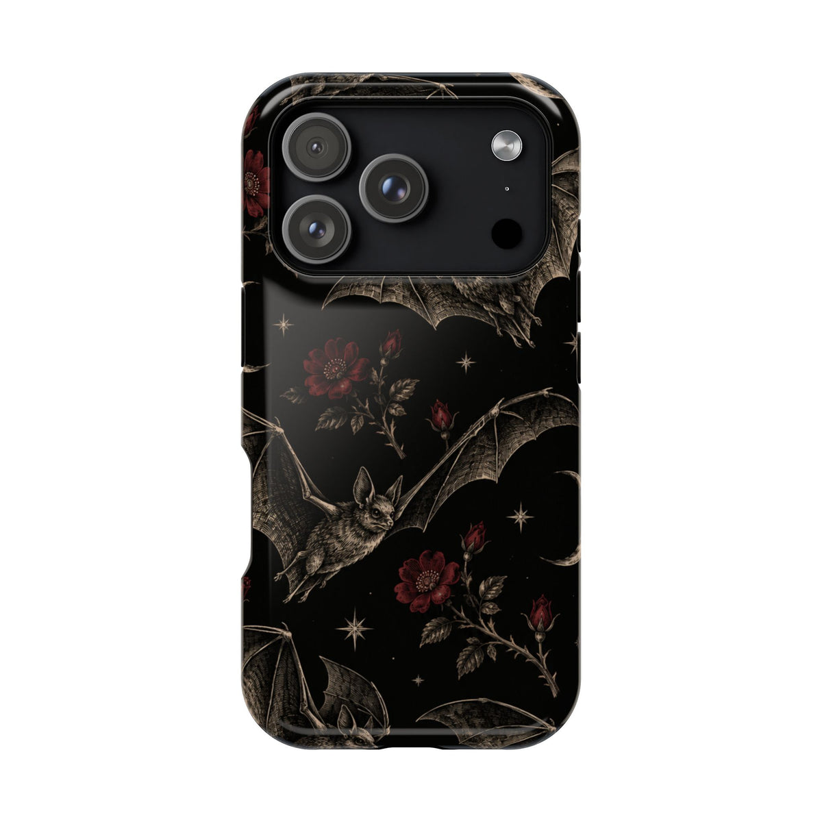 Gothic Bat & Moon Magnetic Phone Case, alternate view