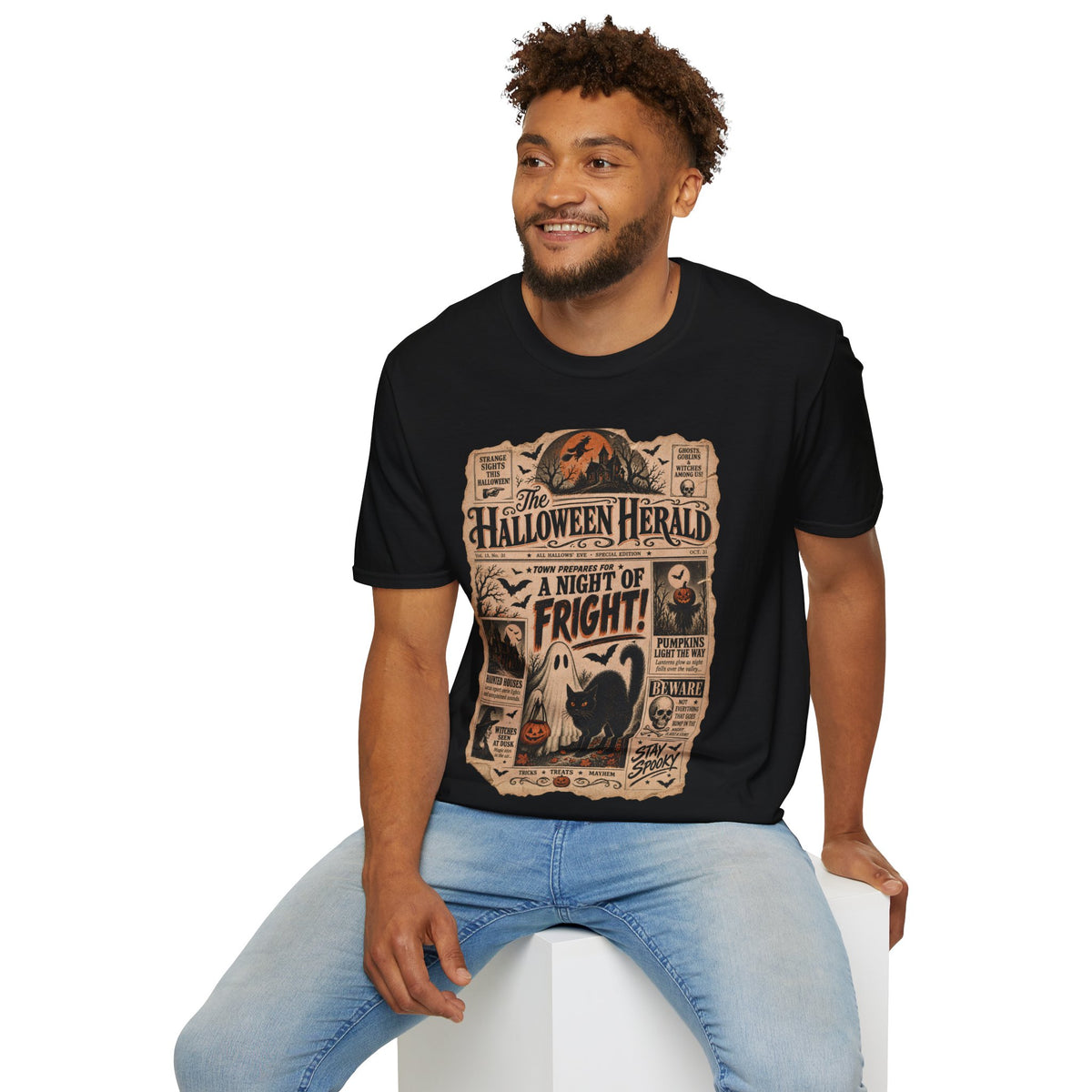 Halloween Herald Newspaper Tee