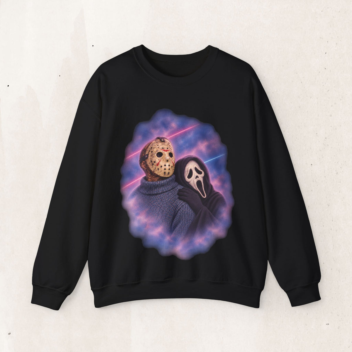 Jason & Ghostface 80's Glamour Shot Sweatshirt