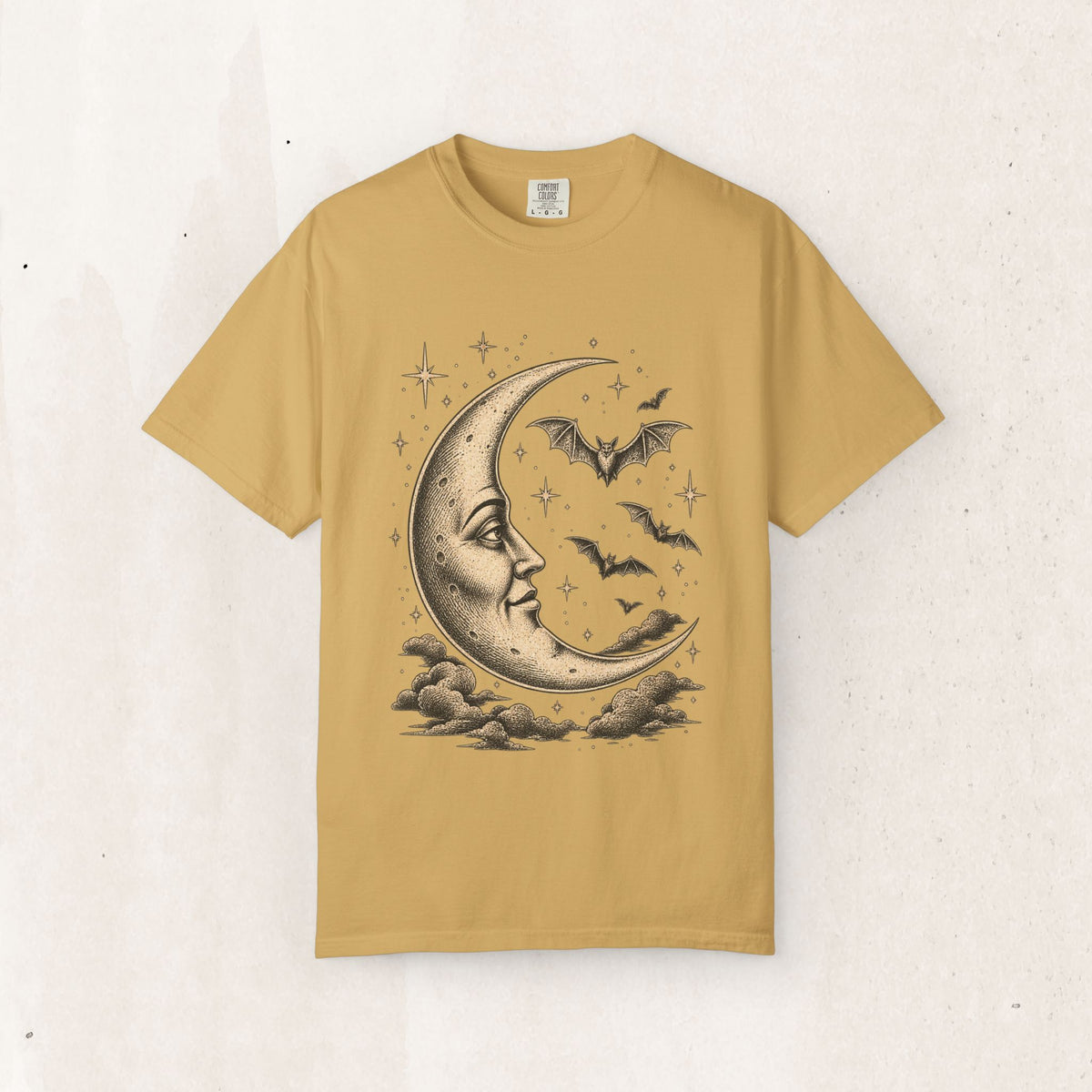 Crescent Moon & Bats Tee