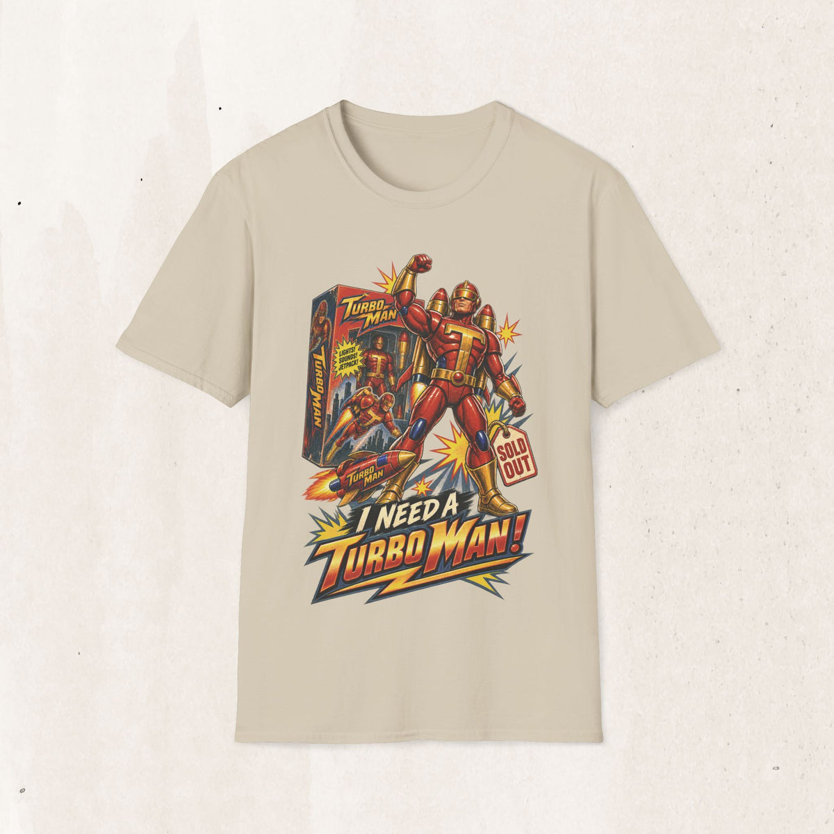 Turbo Man Graphic Tee - Jingle All The Way
