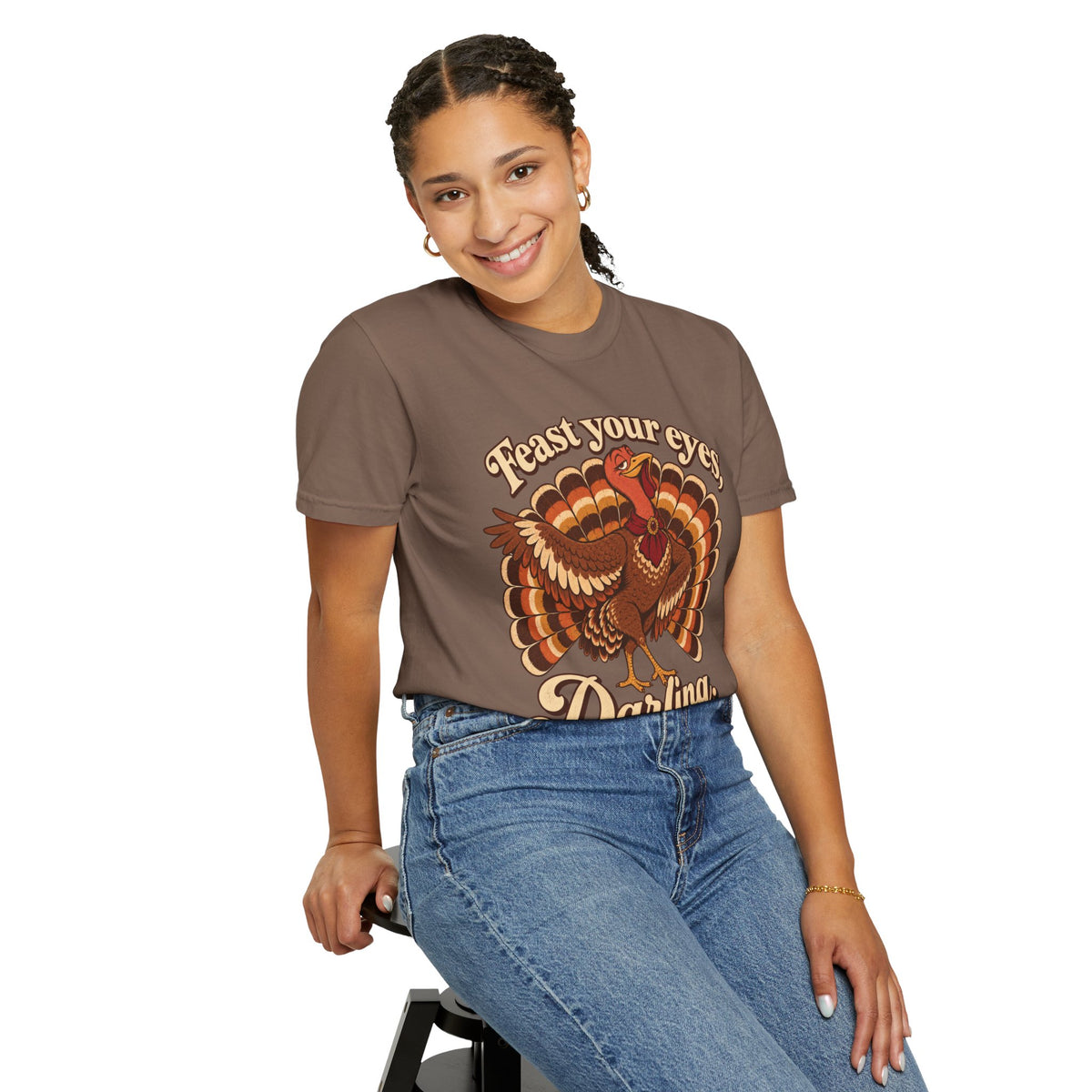 Thanksgiving 'Feast Your Eyes, Darling' Turkey Tee