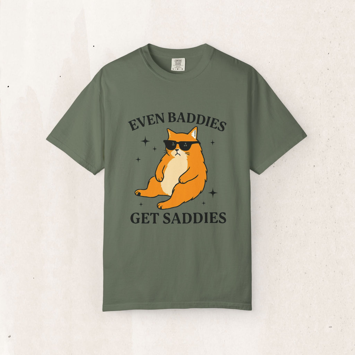 Even Baddies Get Saddies Cat Tee