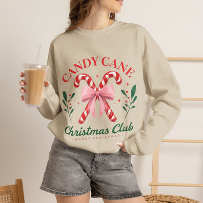 Candy Cane Christmas Club Crewneck Sweatshirt
