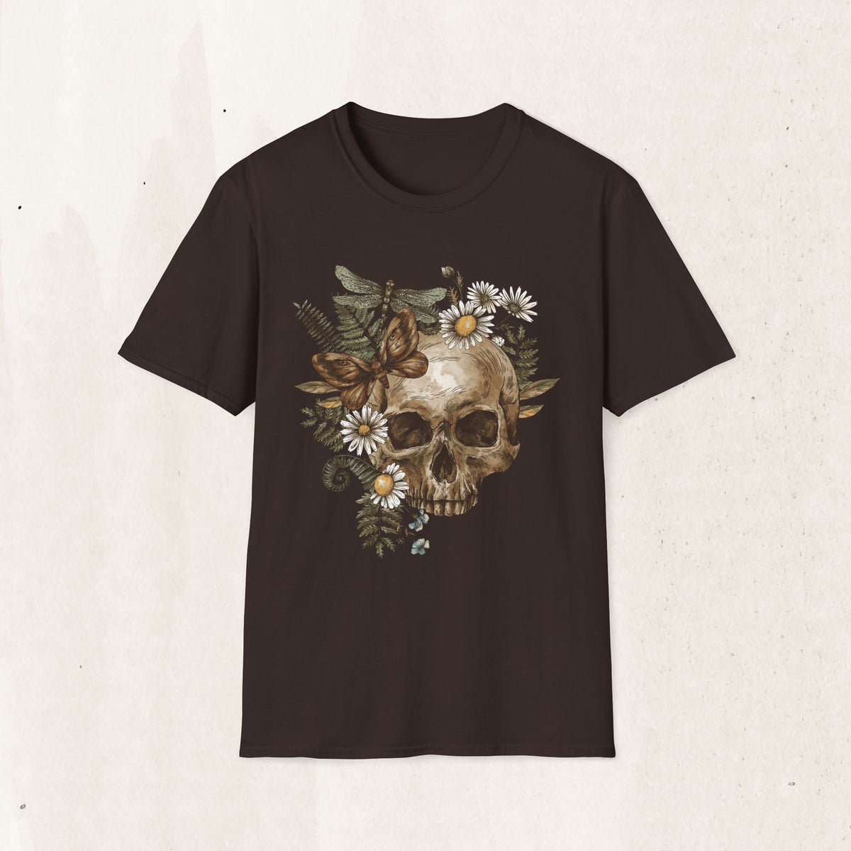 Floral Skull Graphic Tee