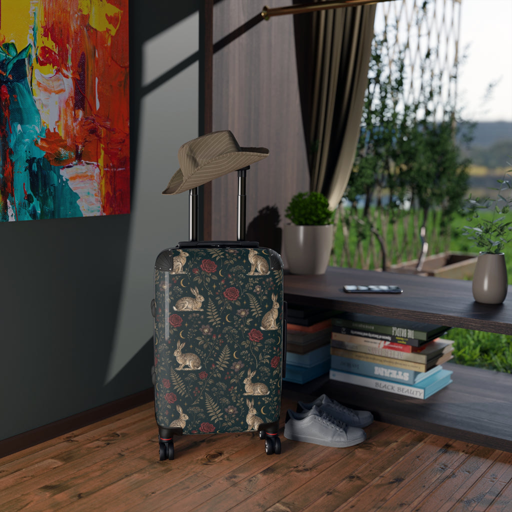 Vintage Rabbit & Rose Luggage