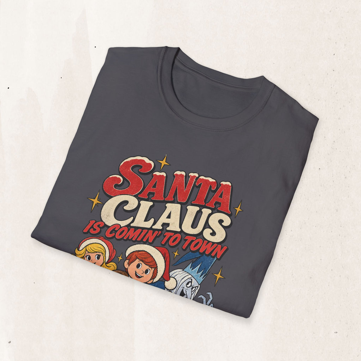 Santa Claus Is Comin' To Town Christmas Tee