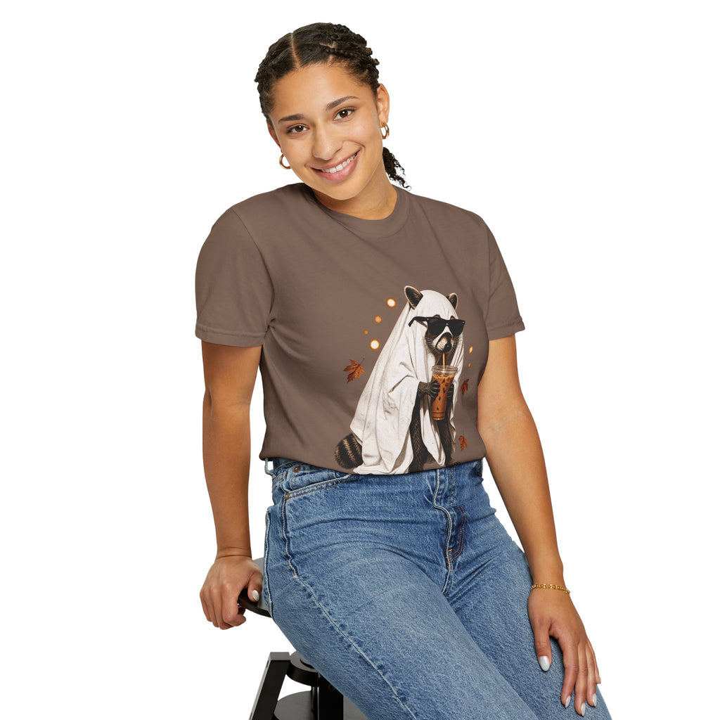 Halloween Raccoon Ghost Costume Tee