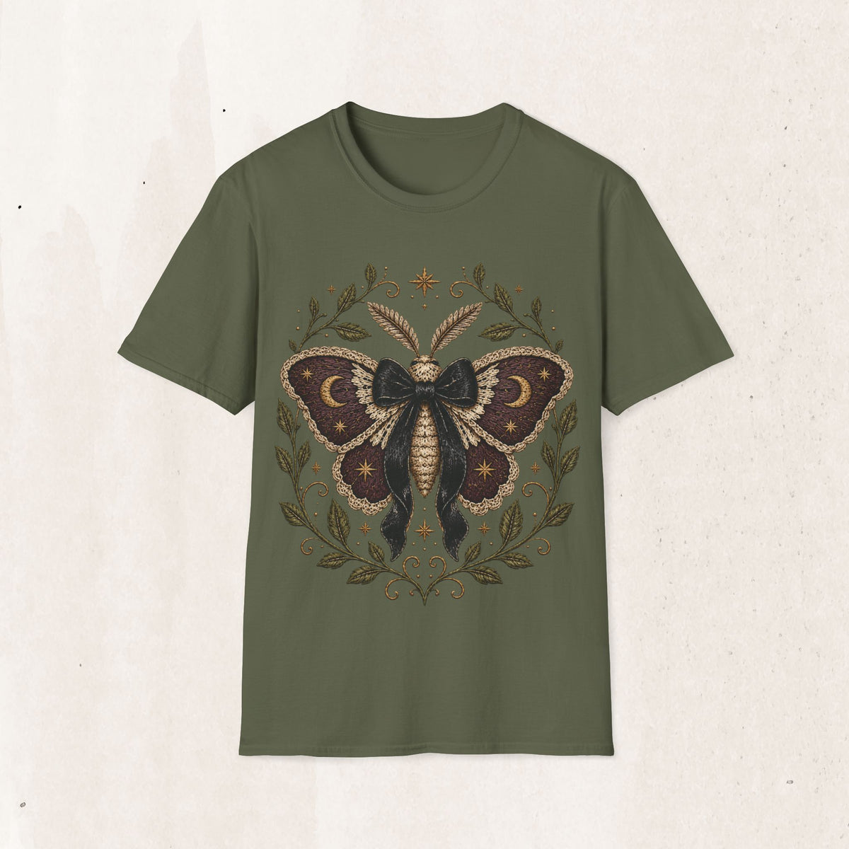 Golden Moon & Botanical Moth Tee