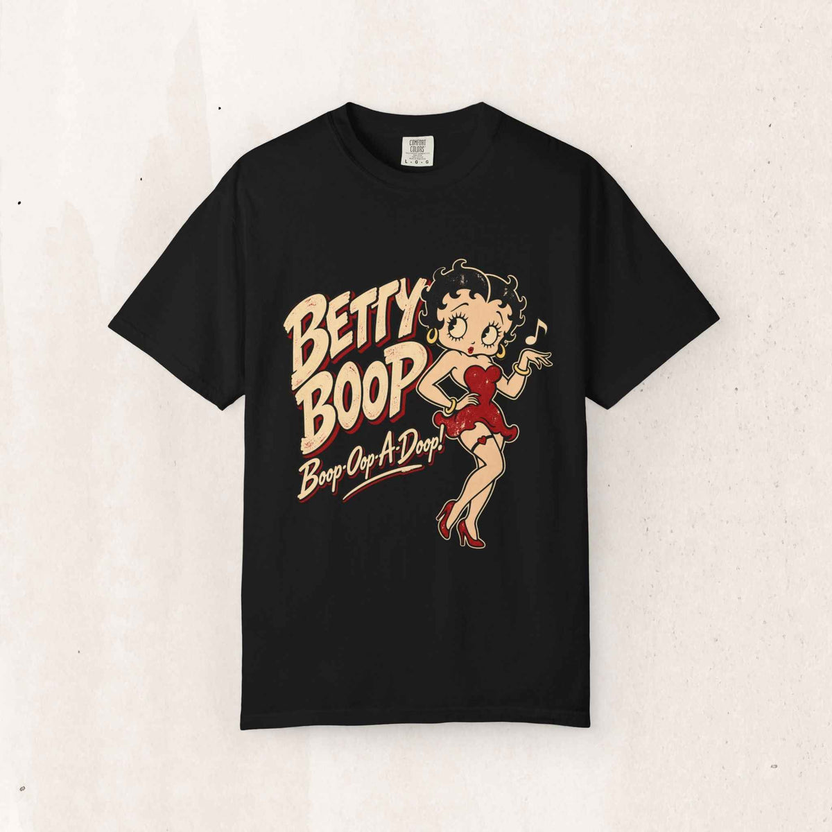 Betty Boop Vintage Graphic Tee – Black