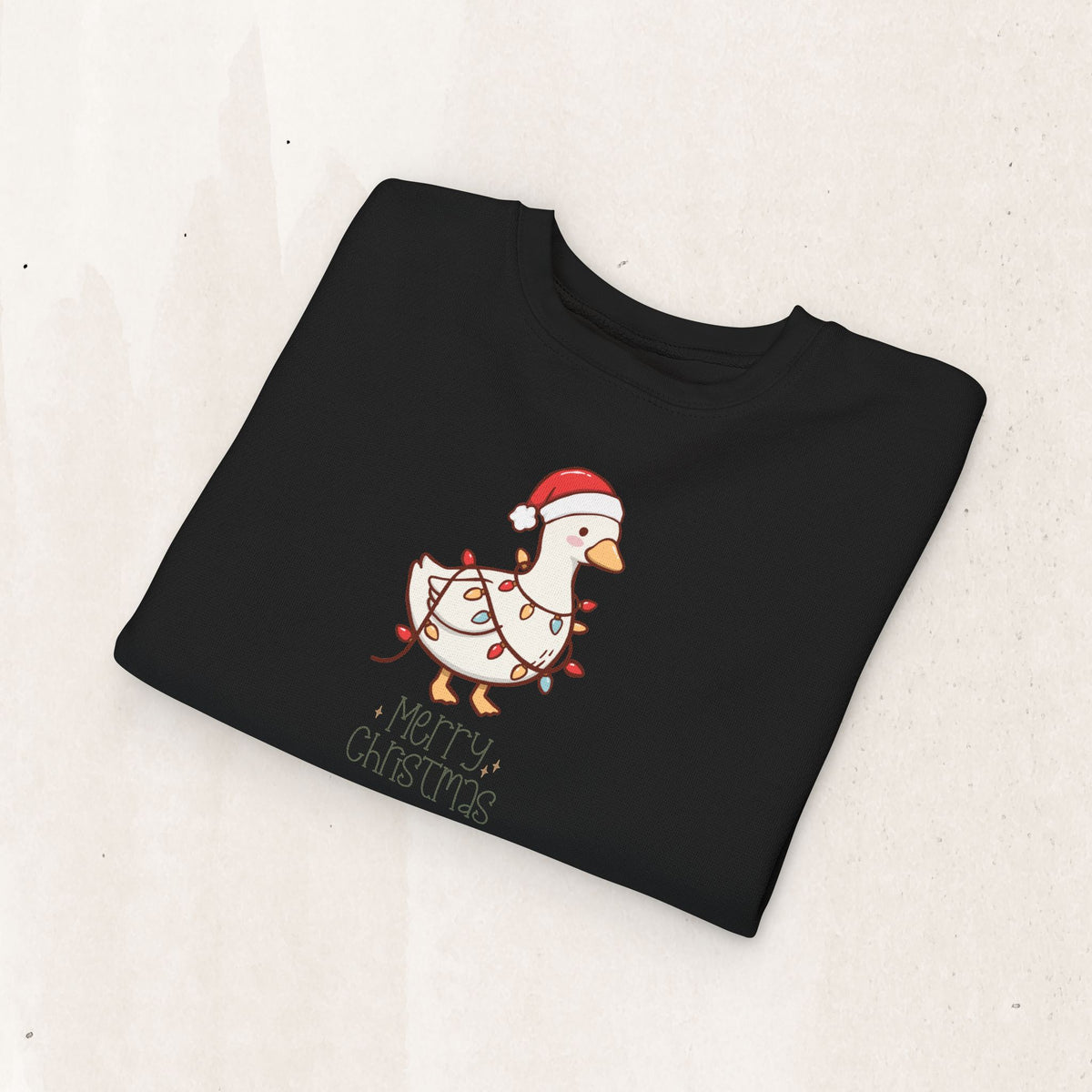 Santa Hat Duck "Merry Christmas" Toddler Sweatshirt