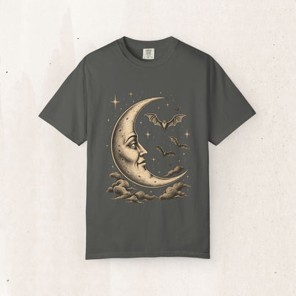 Crescent Moon & Bats Tee