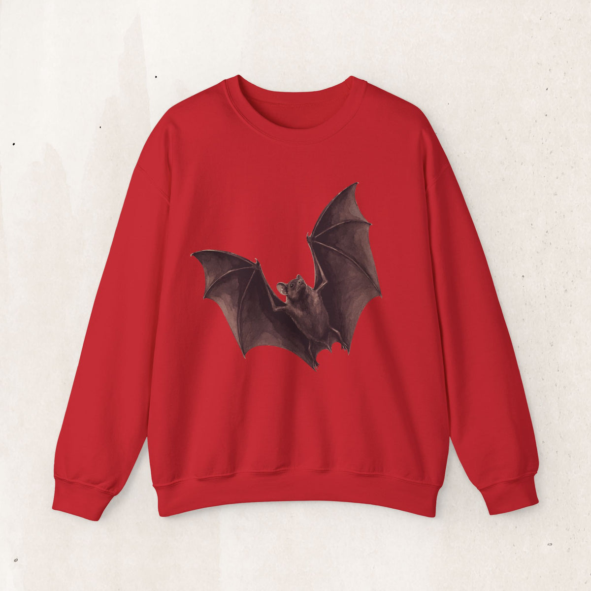 Flying Bat Graphic Crewneck Sweatshirt