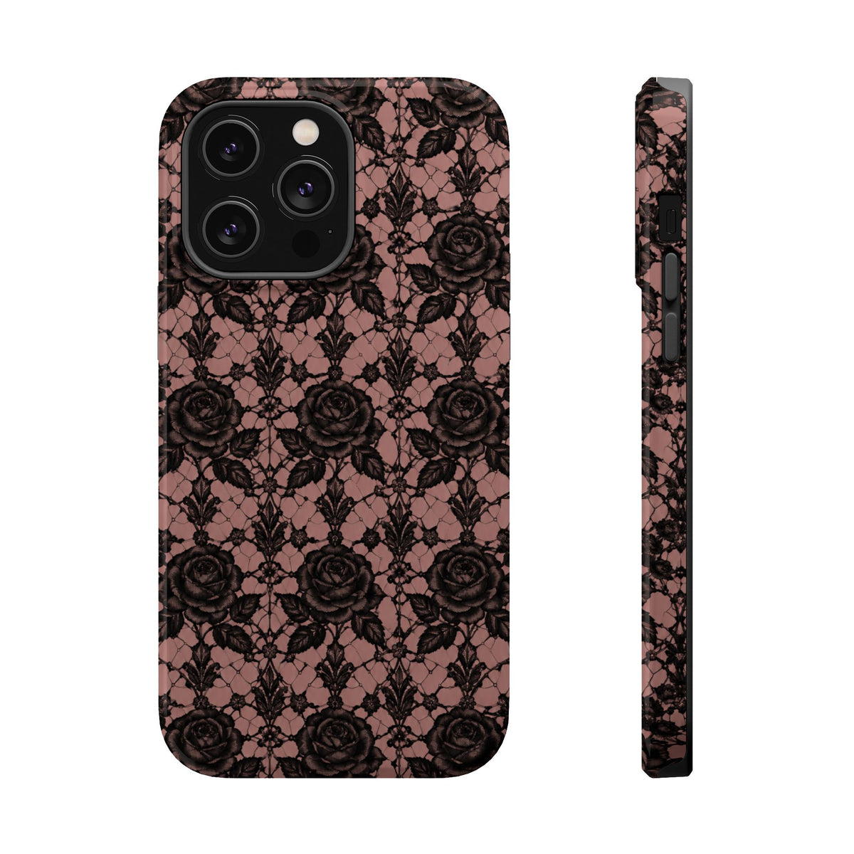 Vintage Black Rose Phone Case, alternate view