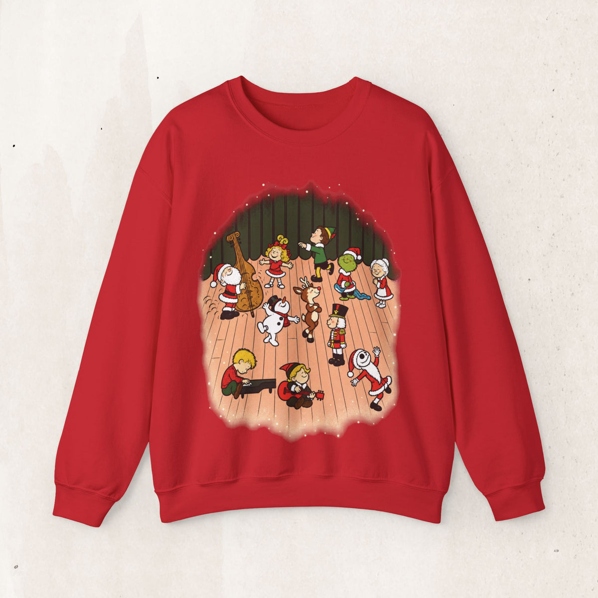 Peanuts Parody Christmas Characters sweatshirt