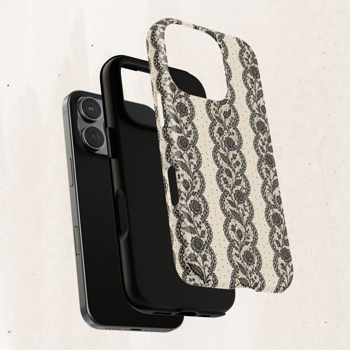 Lace Stripes Magnetic Phone Case