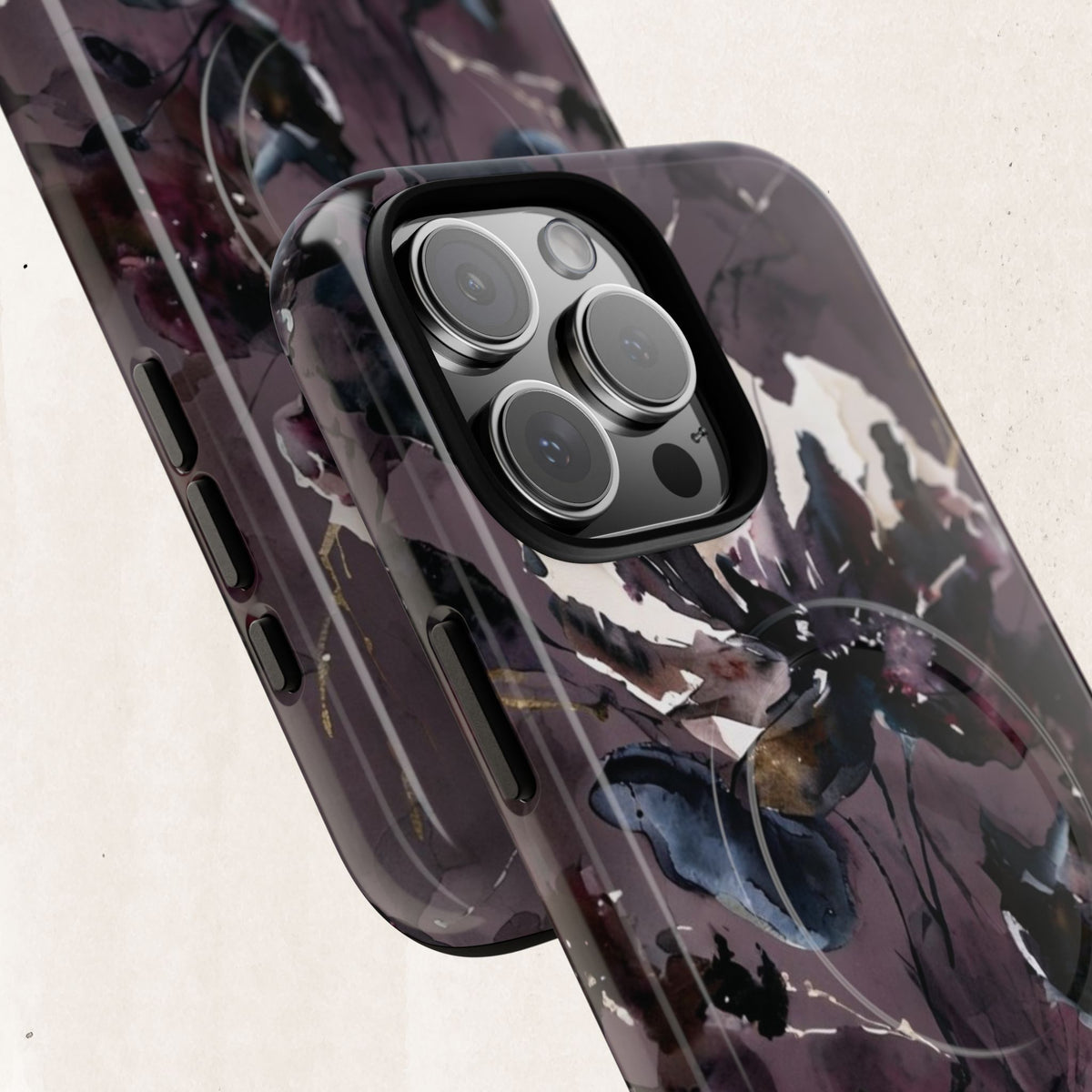 Floral Noir Magnetic Phone Case