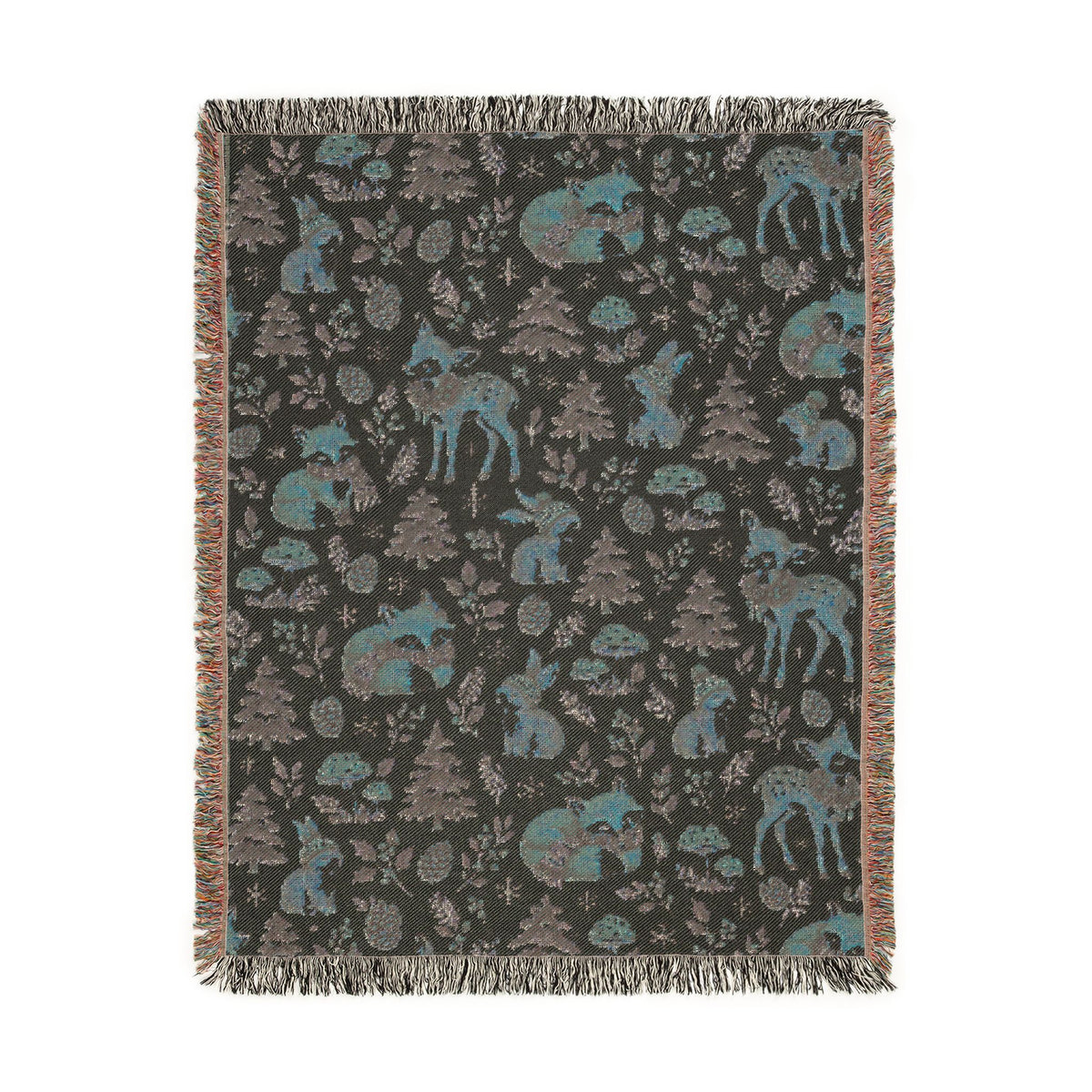Woodland Winter Woven Blanket