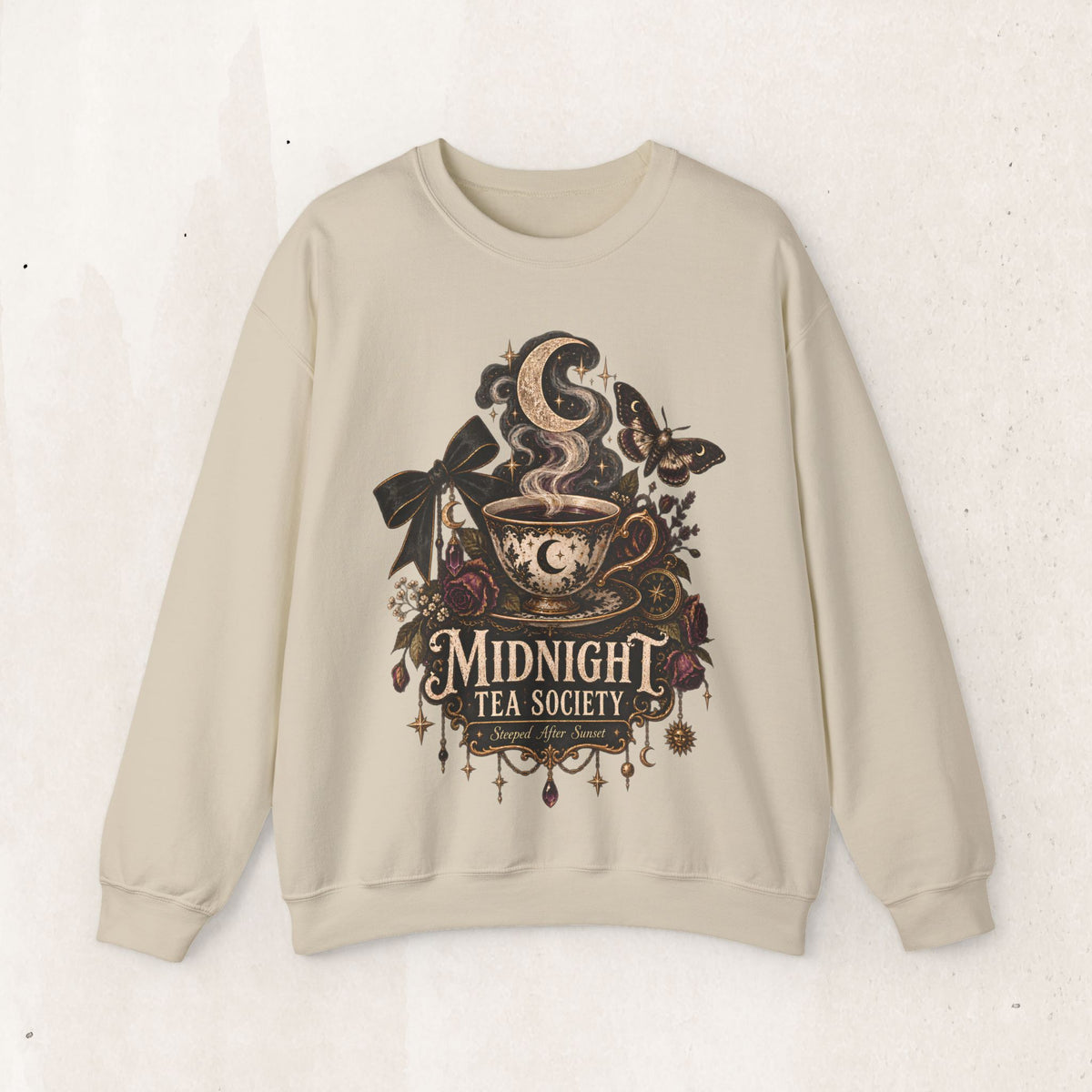 Midnight Tea Society Crewneck Sweatshirt