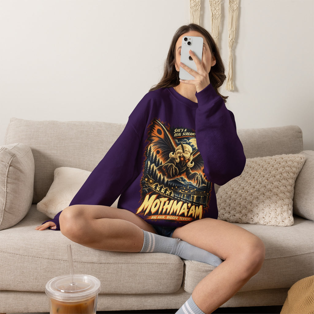 Mothmaam Retro Monster Crewneck Sweatshirt