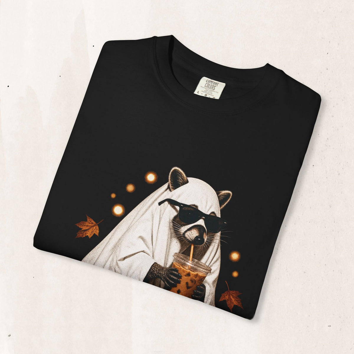 Halloween Raccoon Ghost Costume Tee