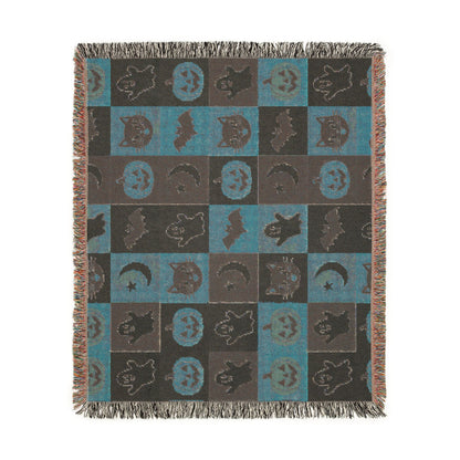 Halloween Patchwork Woven Blanket