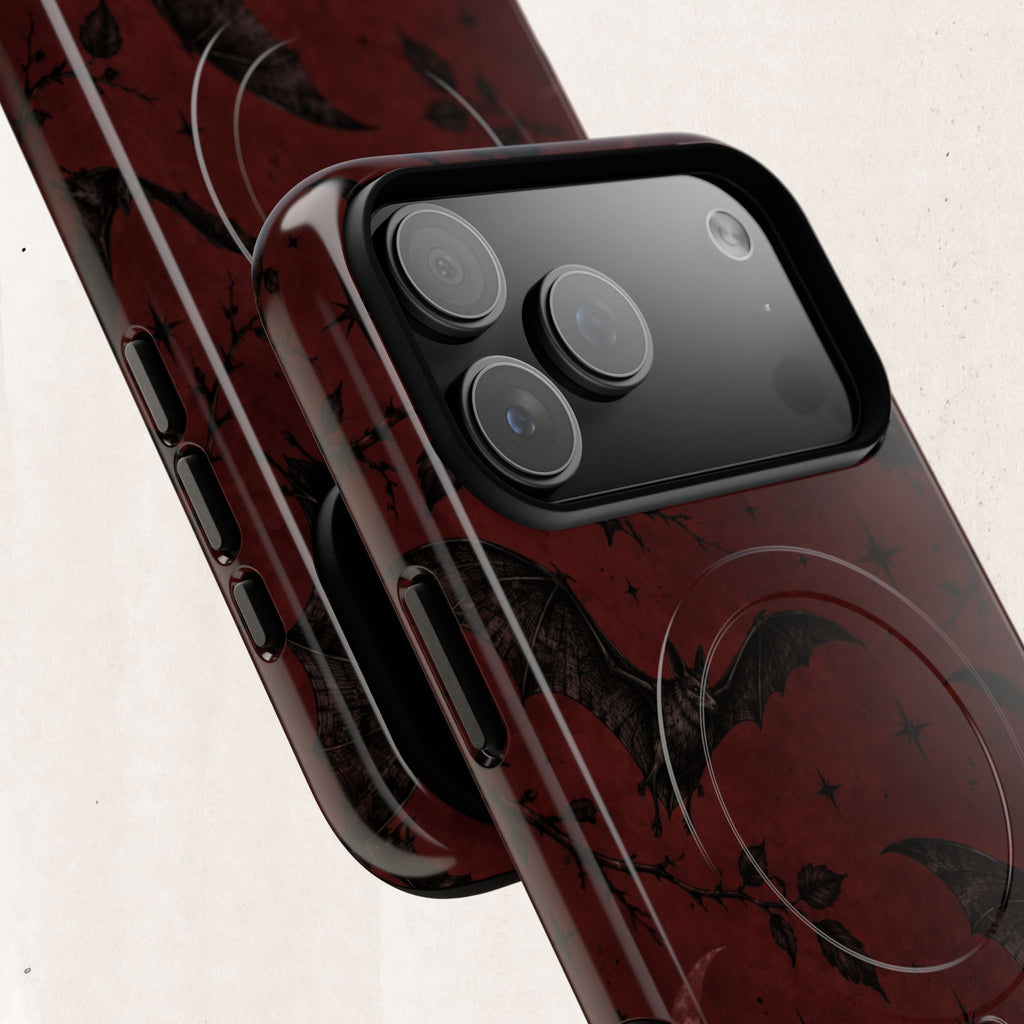 Gothic Bat Moon Magnetic Phone Case