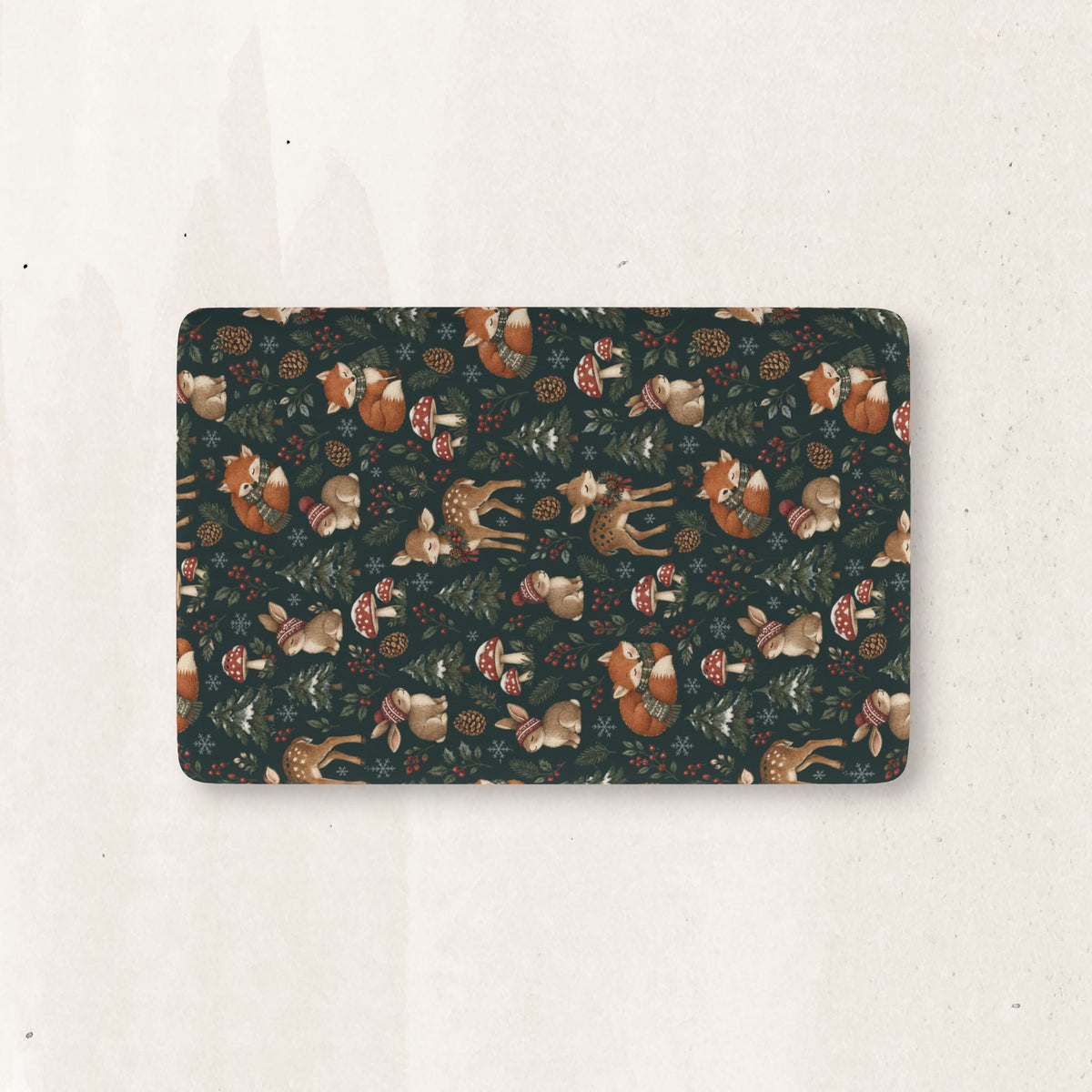 Woodland Fox Baby Fitted Crib Sheet — Forest Animals Nursery Bedding