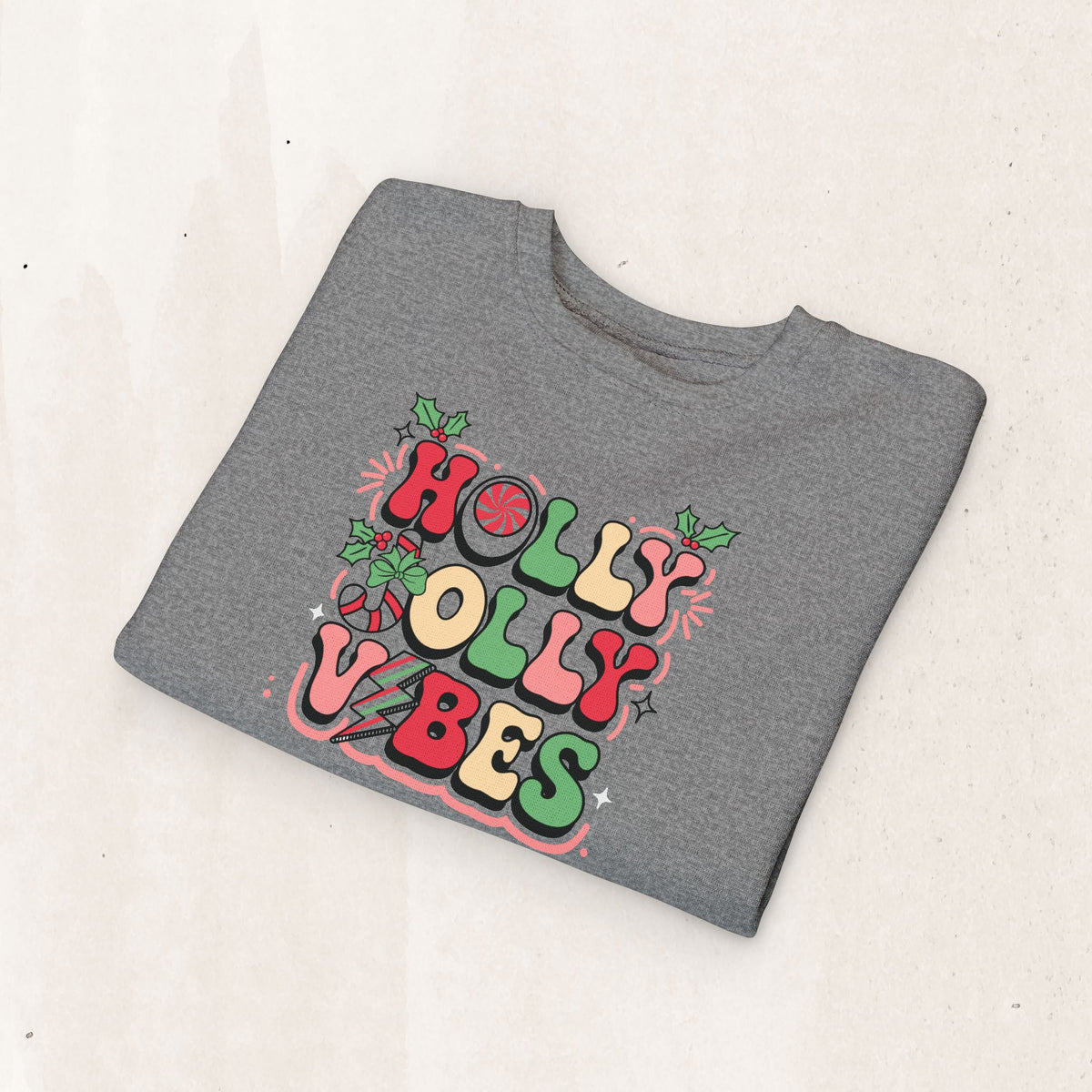 Holly Jolly Vibes Toddler Sweatshirt
