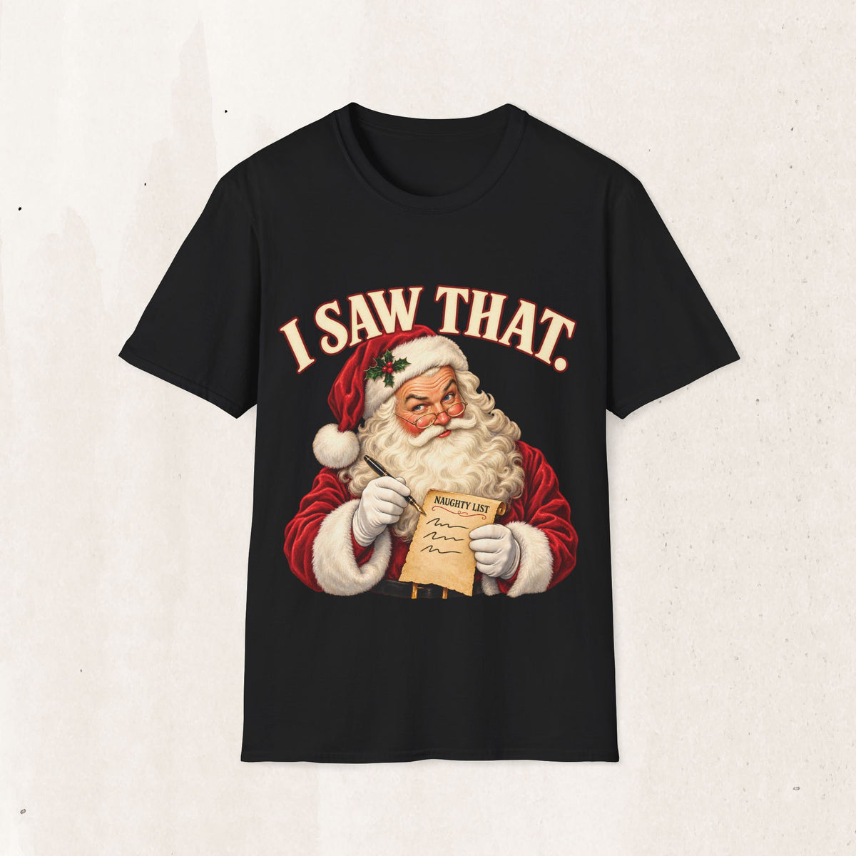 Santa Claus "I Saw That" Graphic Tee