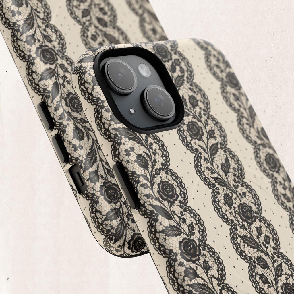 Lace Stripes Magnetic Phone Case
