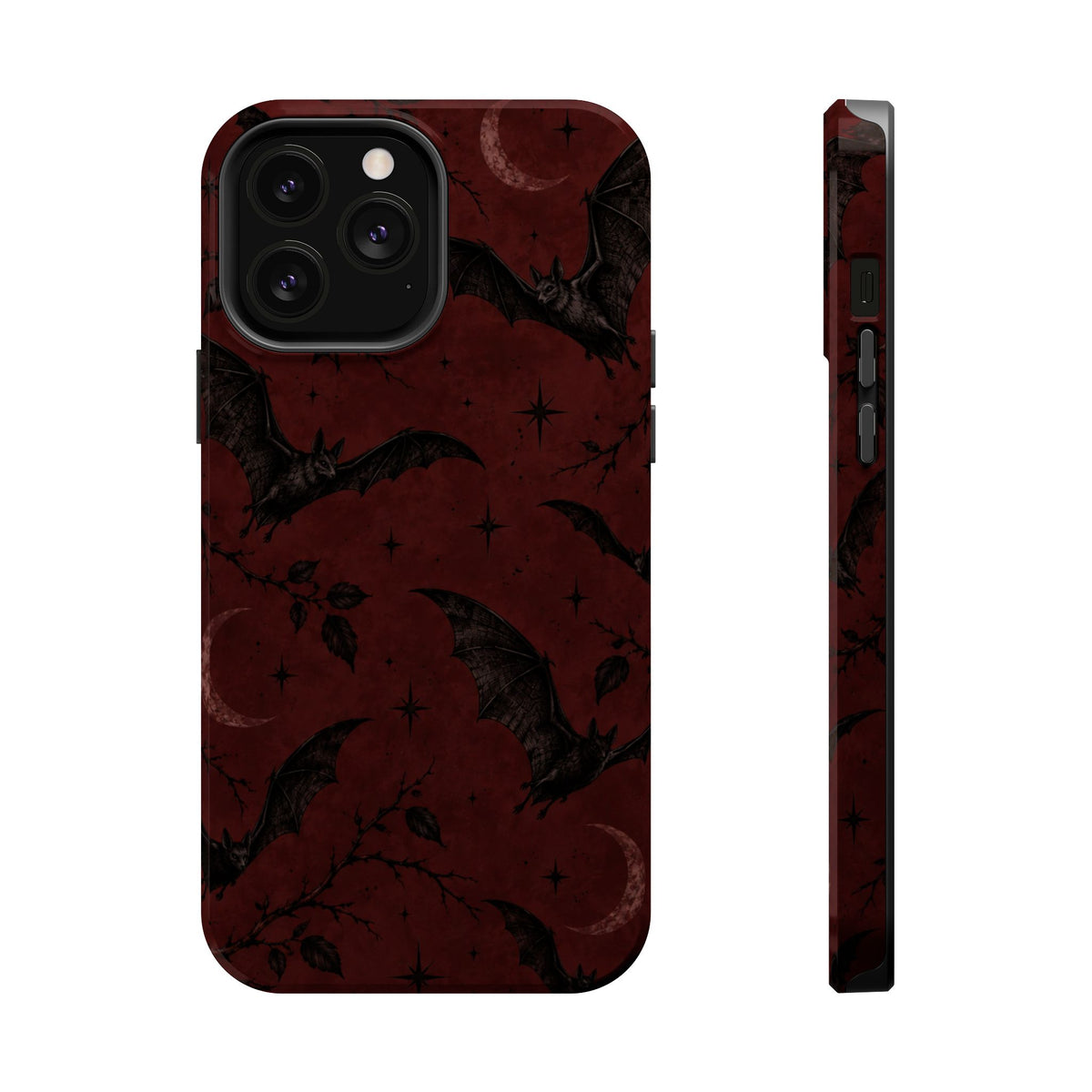 Gothic Bat Moon Magnetic Phone Case, alternate view
