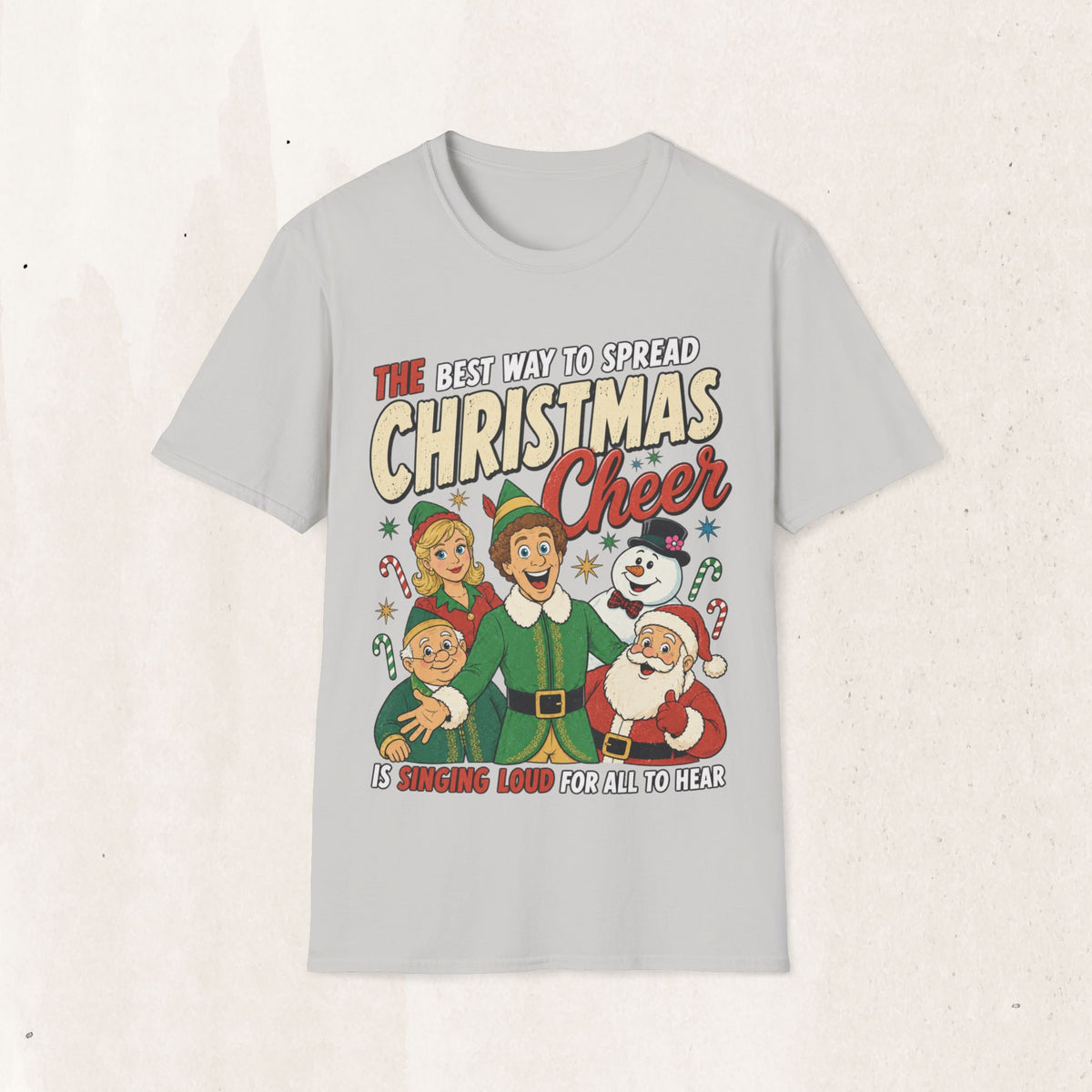 Christmas Cheer T-Shirt — "The Best Way to Spread Christmas Cheer" Retro Holiday Tee