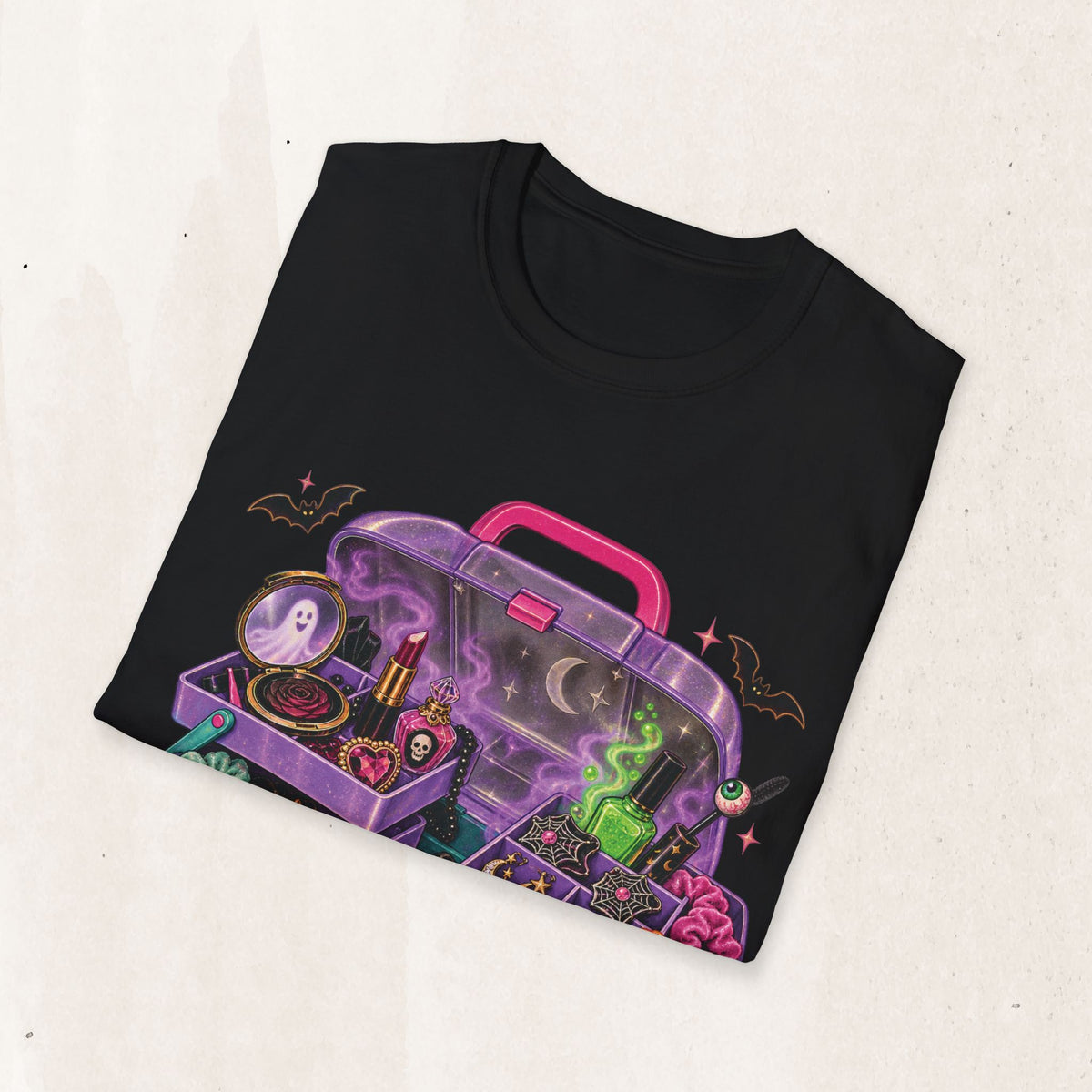 Witchy Makeup Case Tee in Black, alternate view